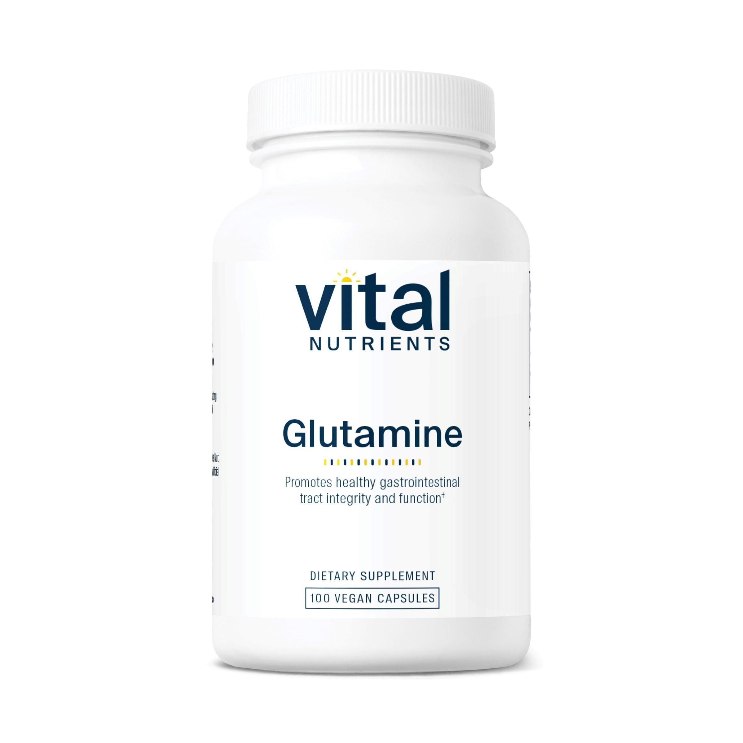 Glutamine - 3400mg L-Glutamine - Healthy Gastrointestinal Tract Function - Gluten, Dairy, Soy Free - Non-GMO - 90 Glutamine Capsules
