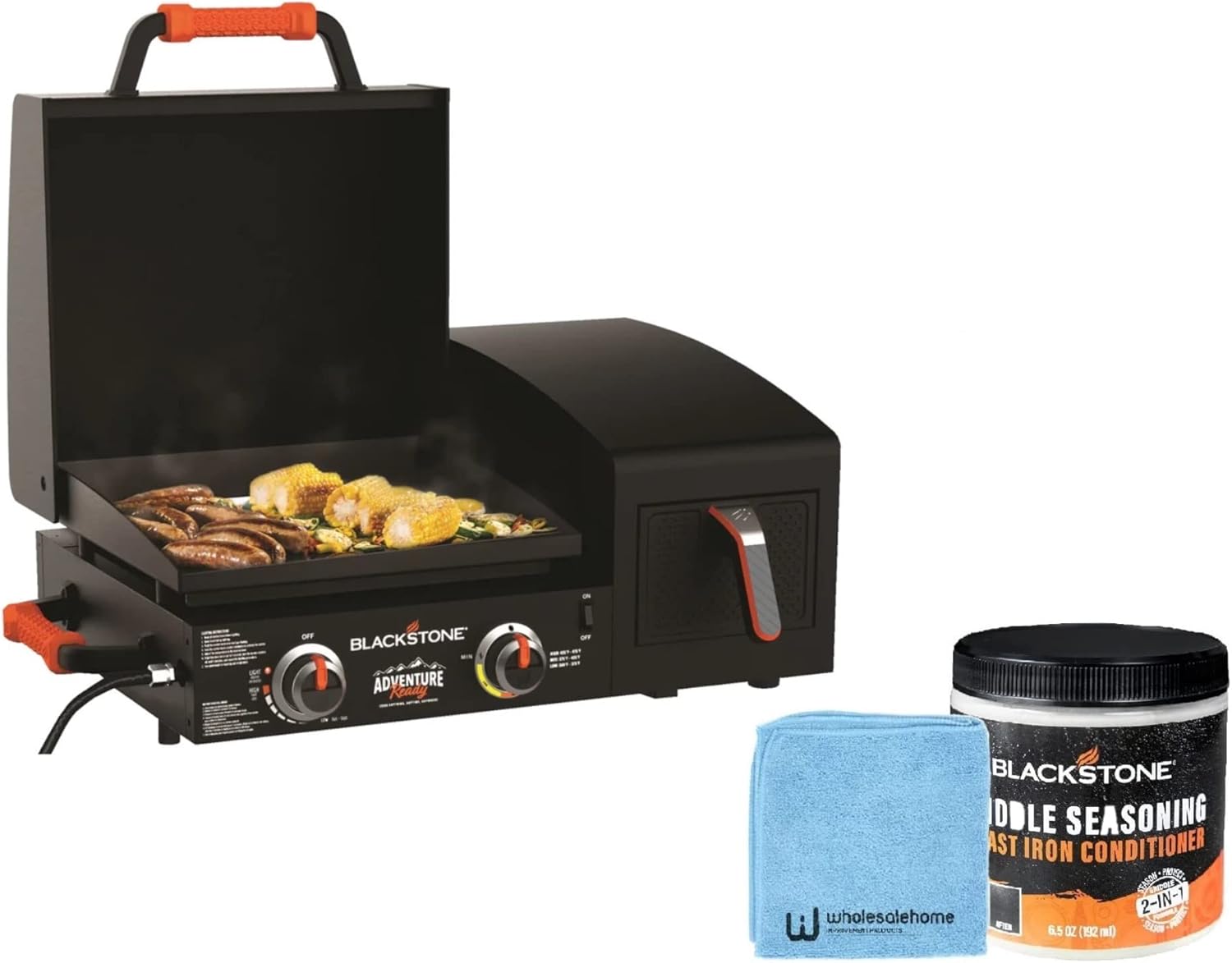 Blackstone 17" Griddle with Lid/Hood & Side Air Fryer 1783