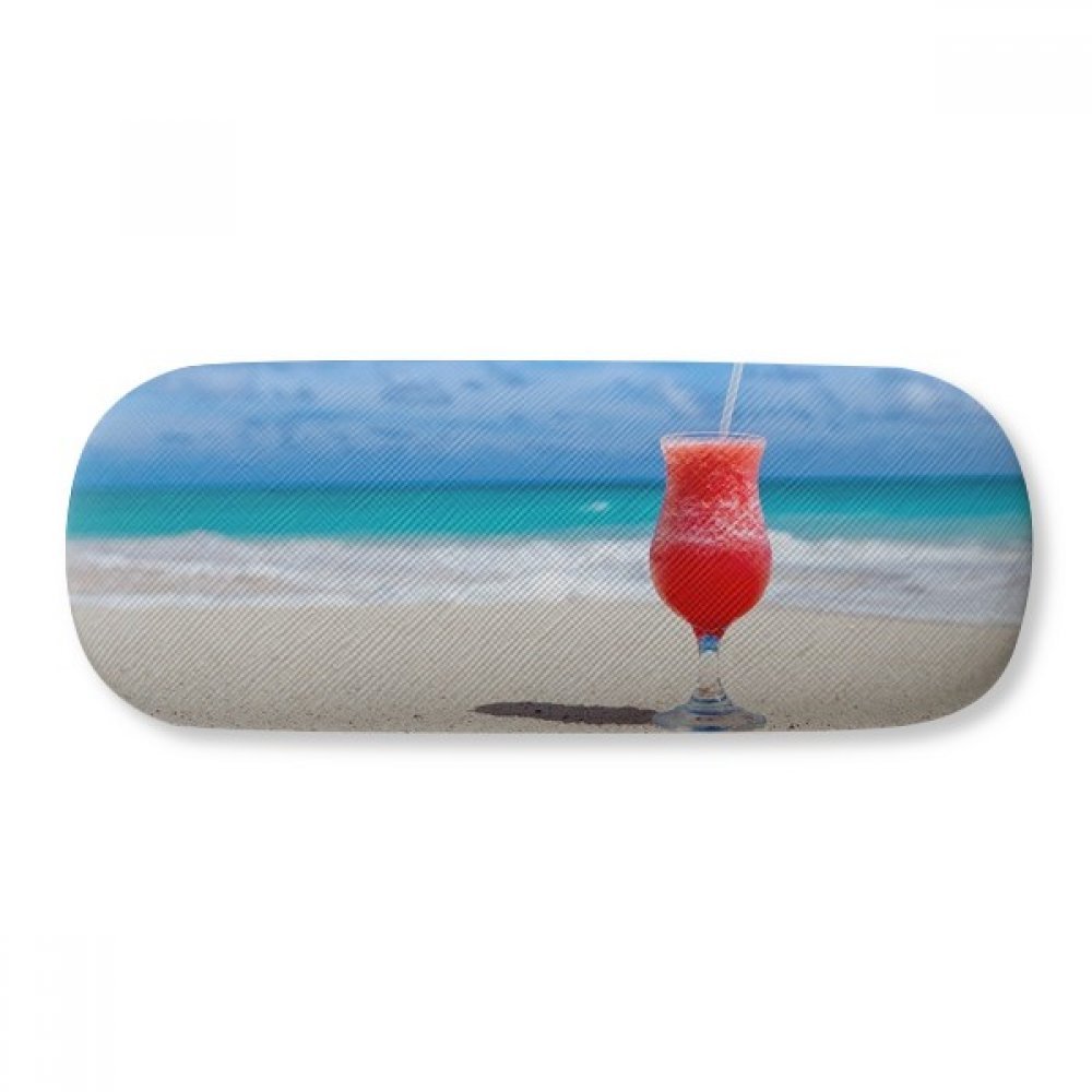 Ocean Sand Beach Watermelon Juice Picture Glasses Case Eyeglasses