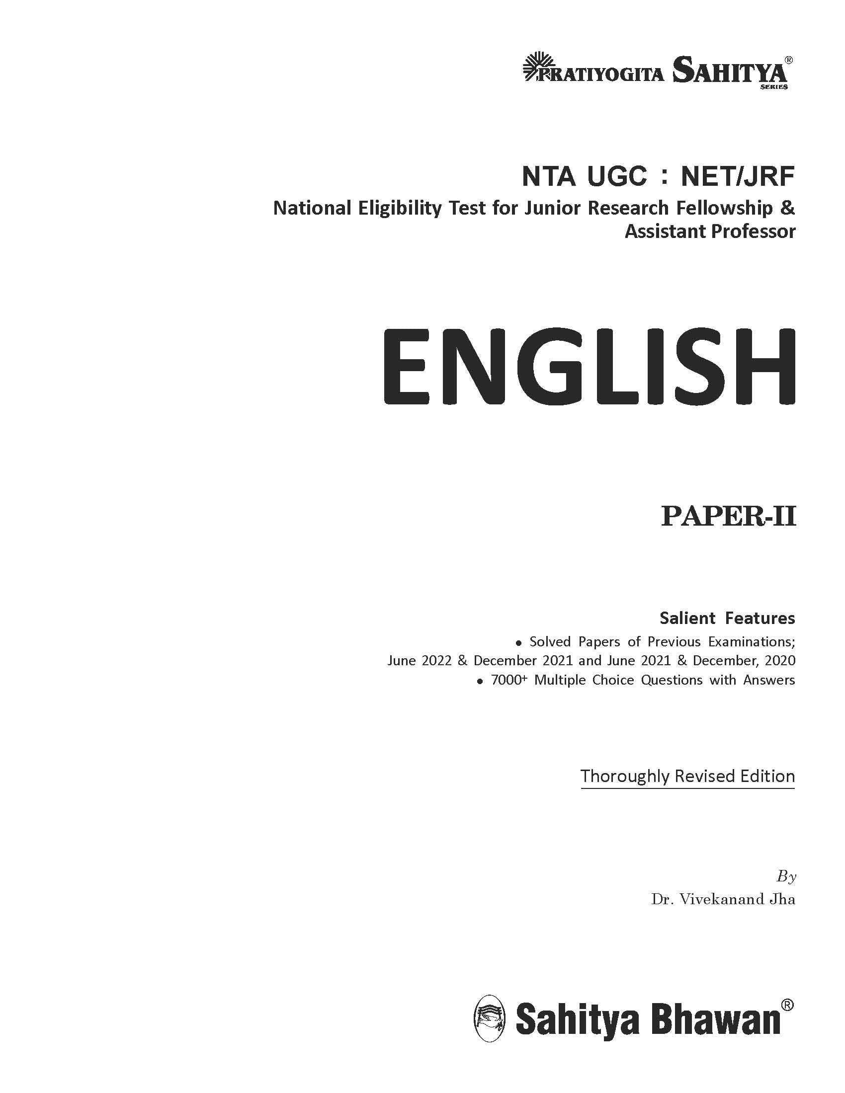 Sahitya Bhawan UGC NET ENGLISH PAPER 2 4