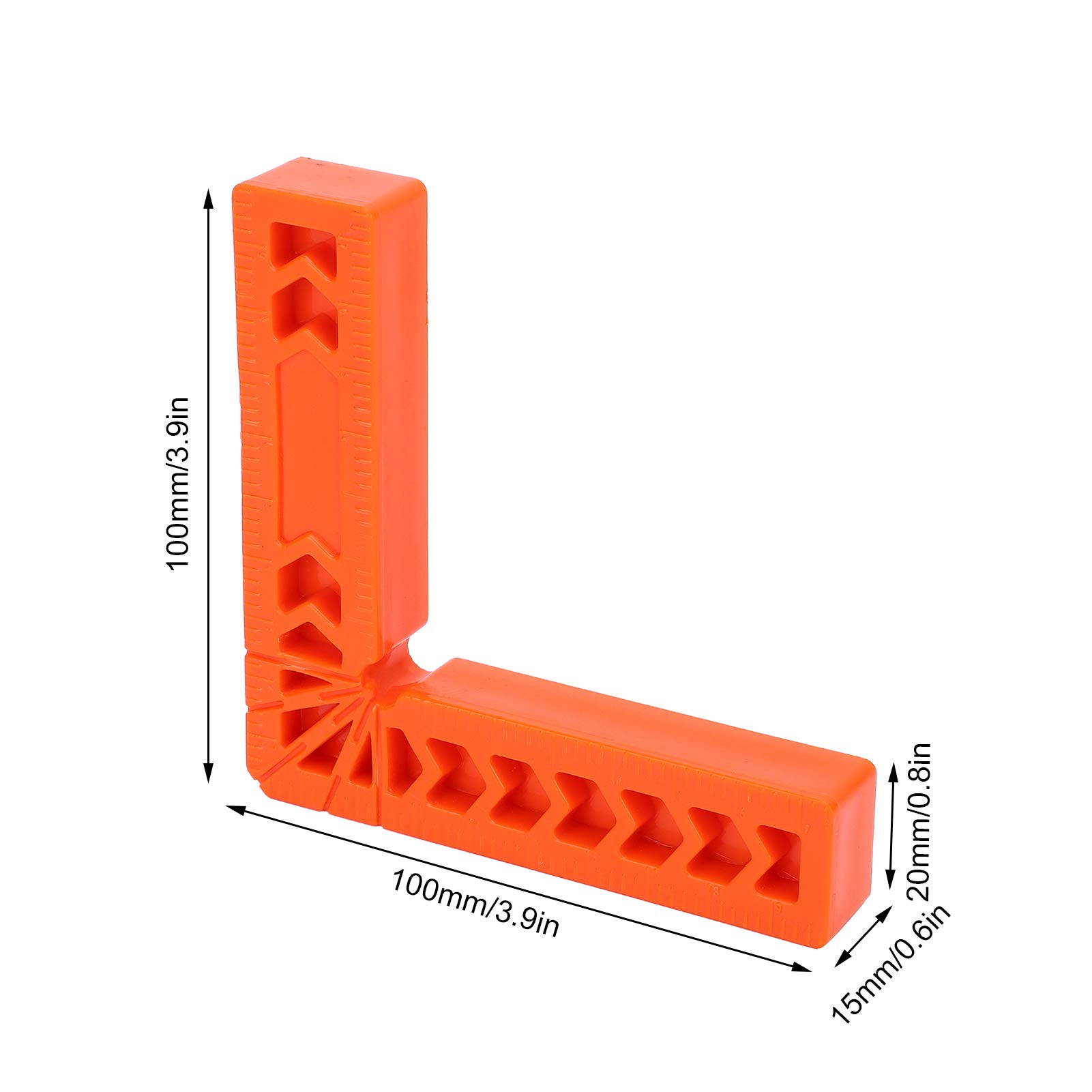 Carrés De Serrage D'angle, Positionneur Auxiliaire à Angle Droit à 90 Degrés, Support De Règle à Angle Carré,10 Pièces 4 Pouces
