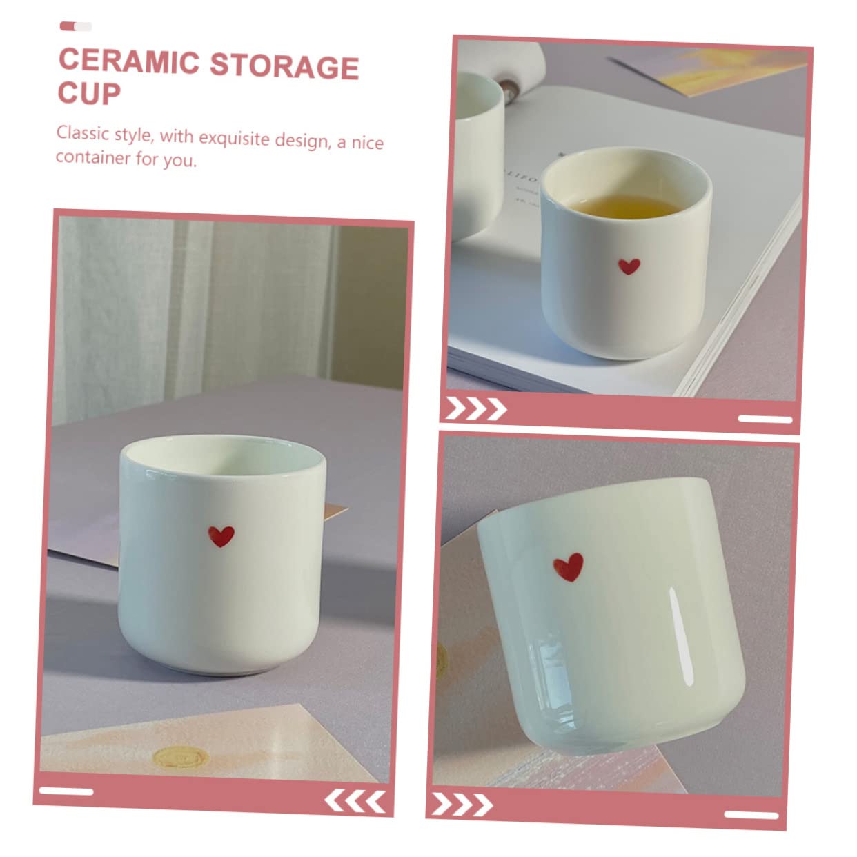 Taza de café expreso Tazas de café únicas - Taza de café Tazas en forma de corazón Taza de té de cerámica Taza de té de porcelana expreso Taza de té Taza de cerámica Vaso de jugo Amantes Concentrado