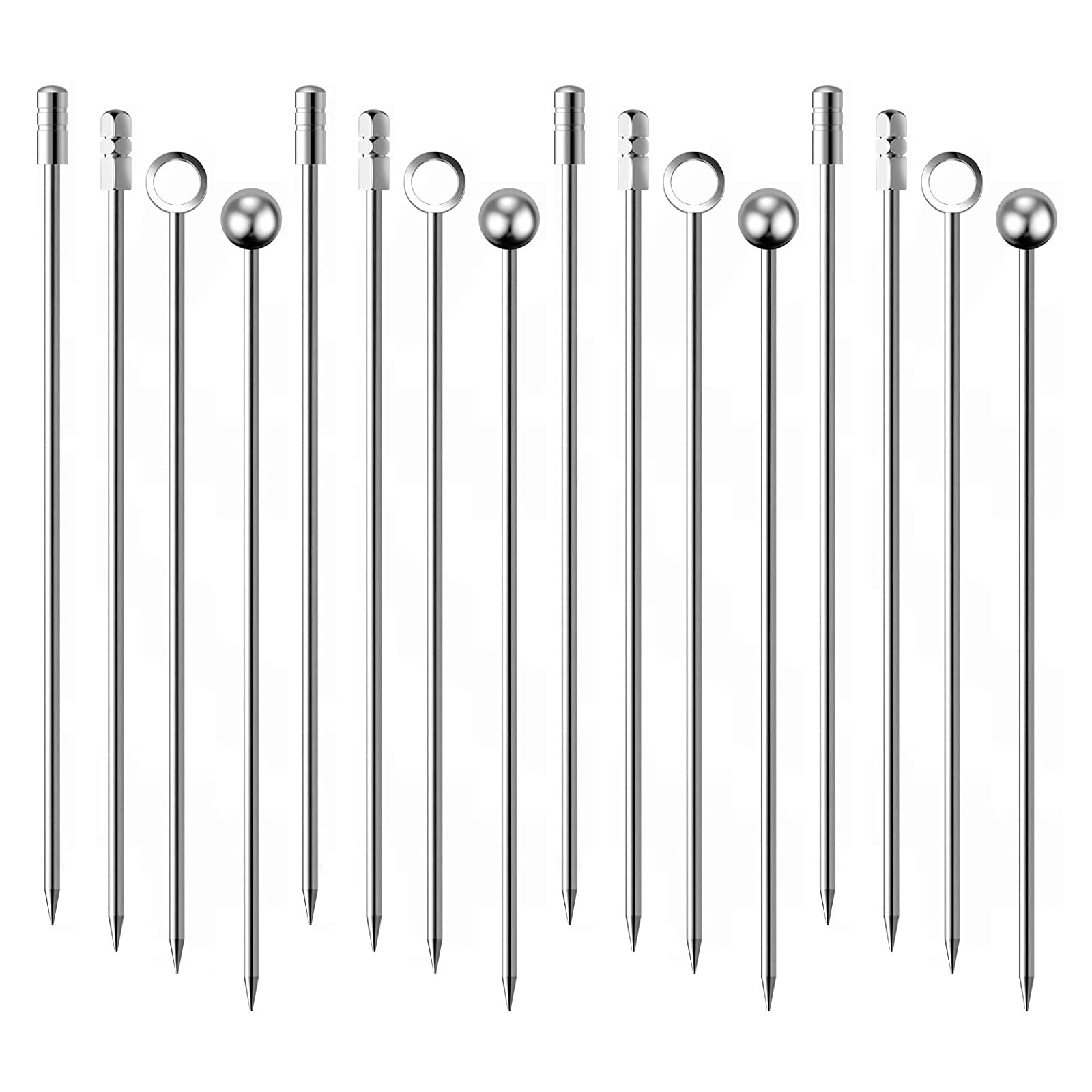 Amazon | カクテルピック ステンレス 16本セット オードブルピン