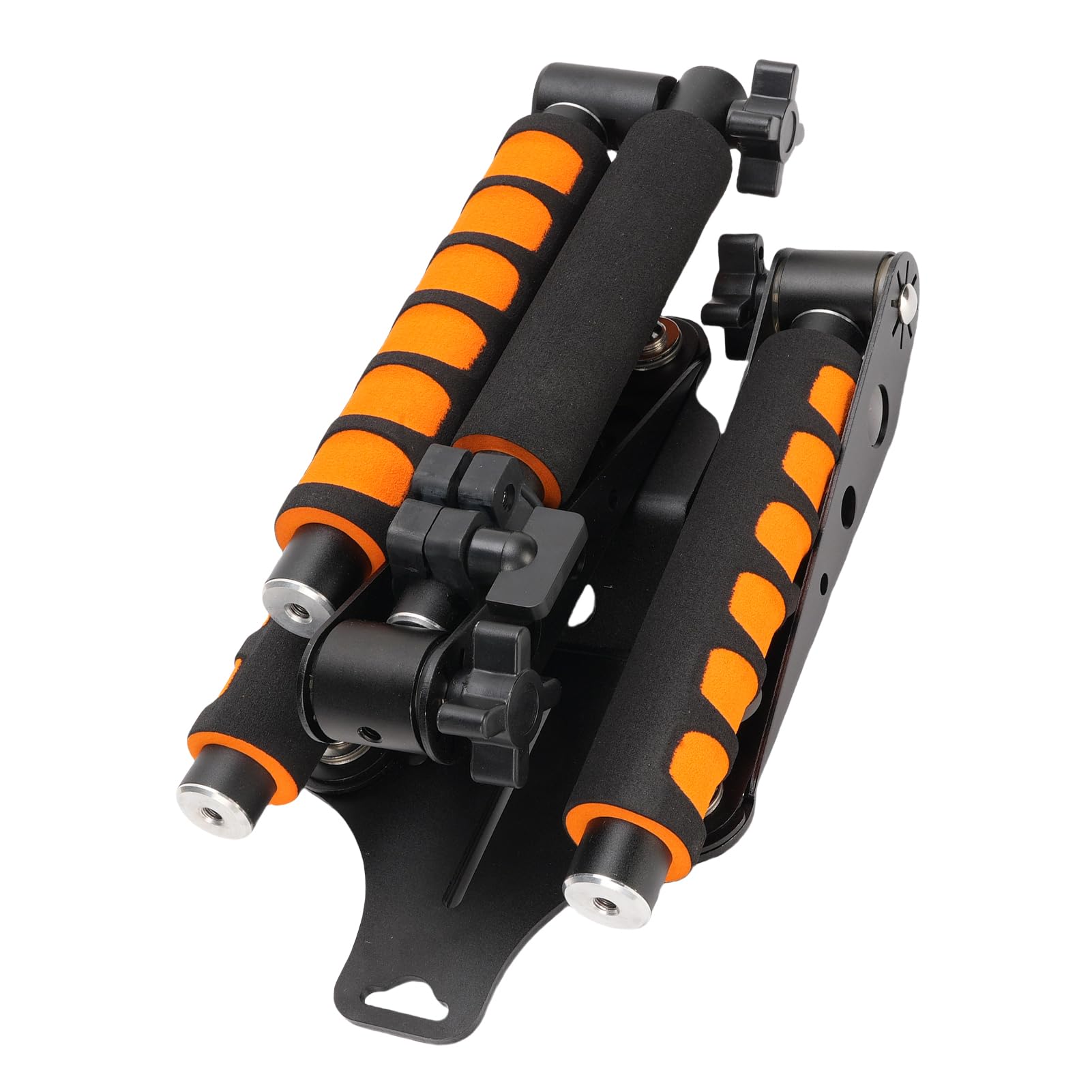 Luqeeg Kit de Stabilisateur d'épaule pour Appareil Photo, Support DSLR à Poignée Réglable, Stabilisateur de Poignée avec Support de Caméscope, Idéal pour Les Cinéastes Vloggers Live Streamers