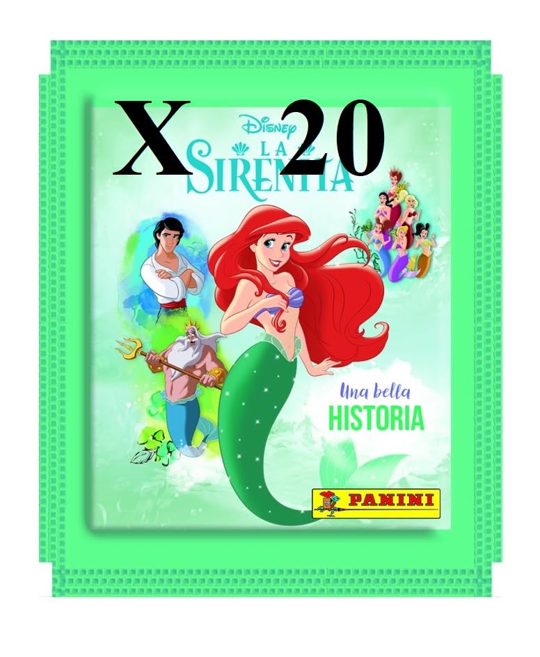 LA SIRENITA 20 sobres (100 cromos) son pegatinas 2.023