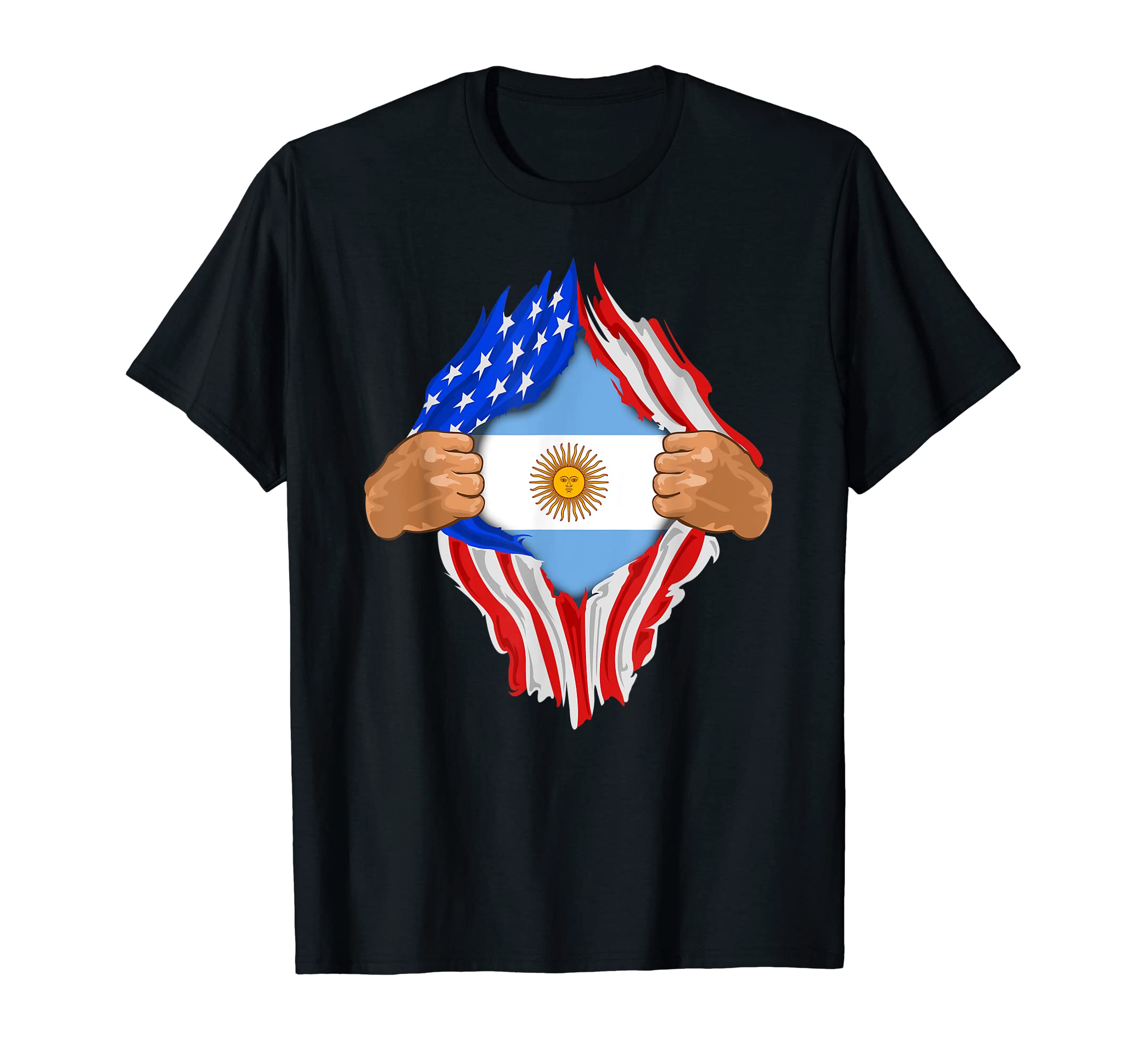 Argentinian Blood Inside Me | Argentina Flag Gift T-Shirt