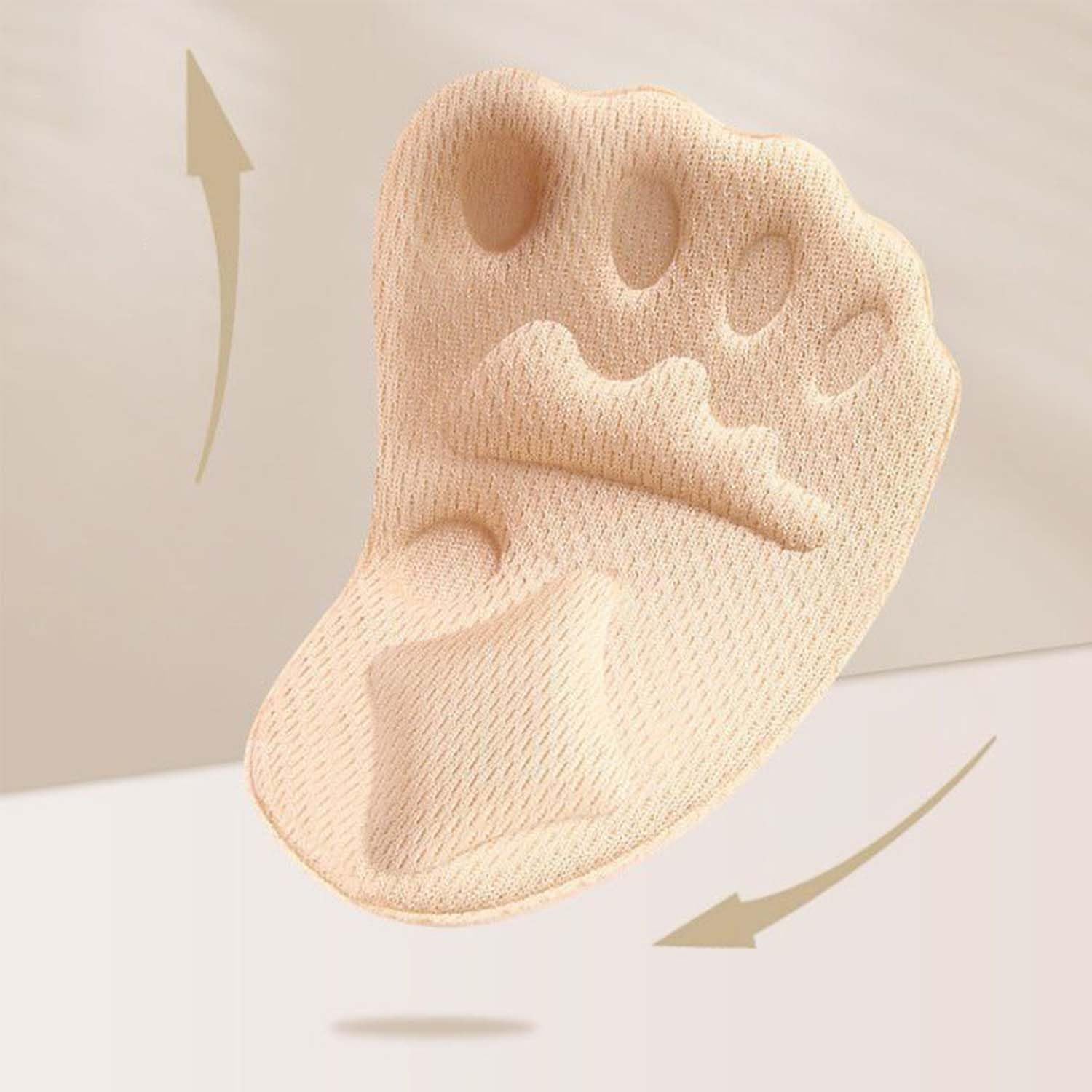 6PCS Upgraded Metatarsal Pads for Women, Shoe Inserts for Women, Non-Slip Shoe Inserts for High Heels, Ball of Foot Cushions Relief and Comfort, Fits Any (3Pair Beige+3Pair Black)