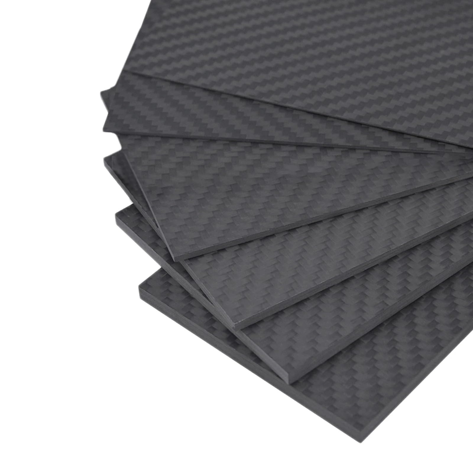Carbonfaserplatten 125 mm x 75 Kohlefaserplatte mit hoher Härte, 0,5 mm/1 mm/2 mm/3 Dicke, UV-beständig für Heimwerker(125x75x3mm)
