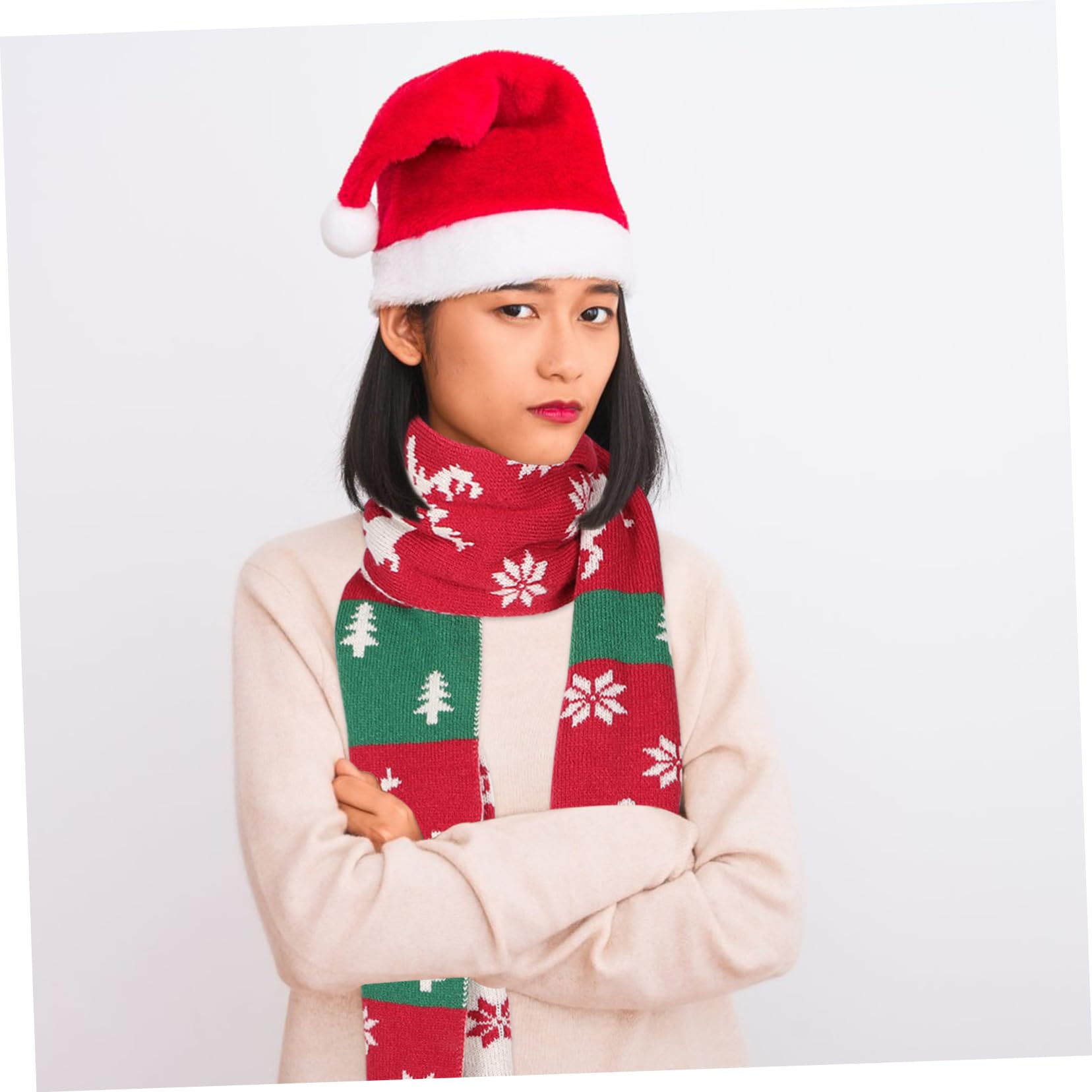 SOIMISS 4pièces Écharpe Avec Motif De Pour Accessoire Hiver Unisexe Pour Adultes Et Garçon Fille Écharpe Chaude Pour