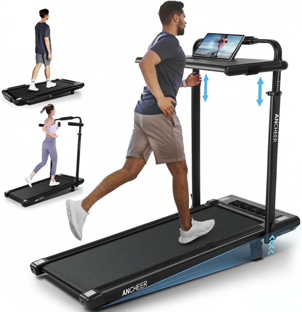 Caminadora Eléctrica Plegable con Inclinación 15% Negra