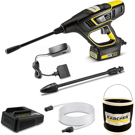 Amazon ケルヒャー Karcher 高圧洗浄機 モバイルクリーナー Khb5 急速充電器 自吸用ホース マルチバッグセット 高圧洗浄機 用アクセサリ