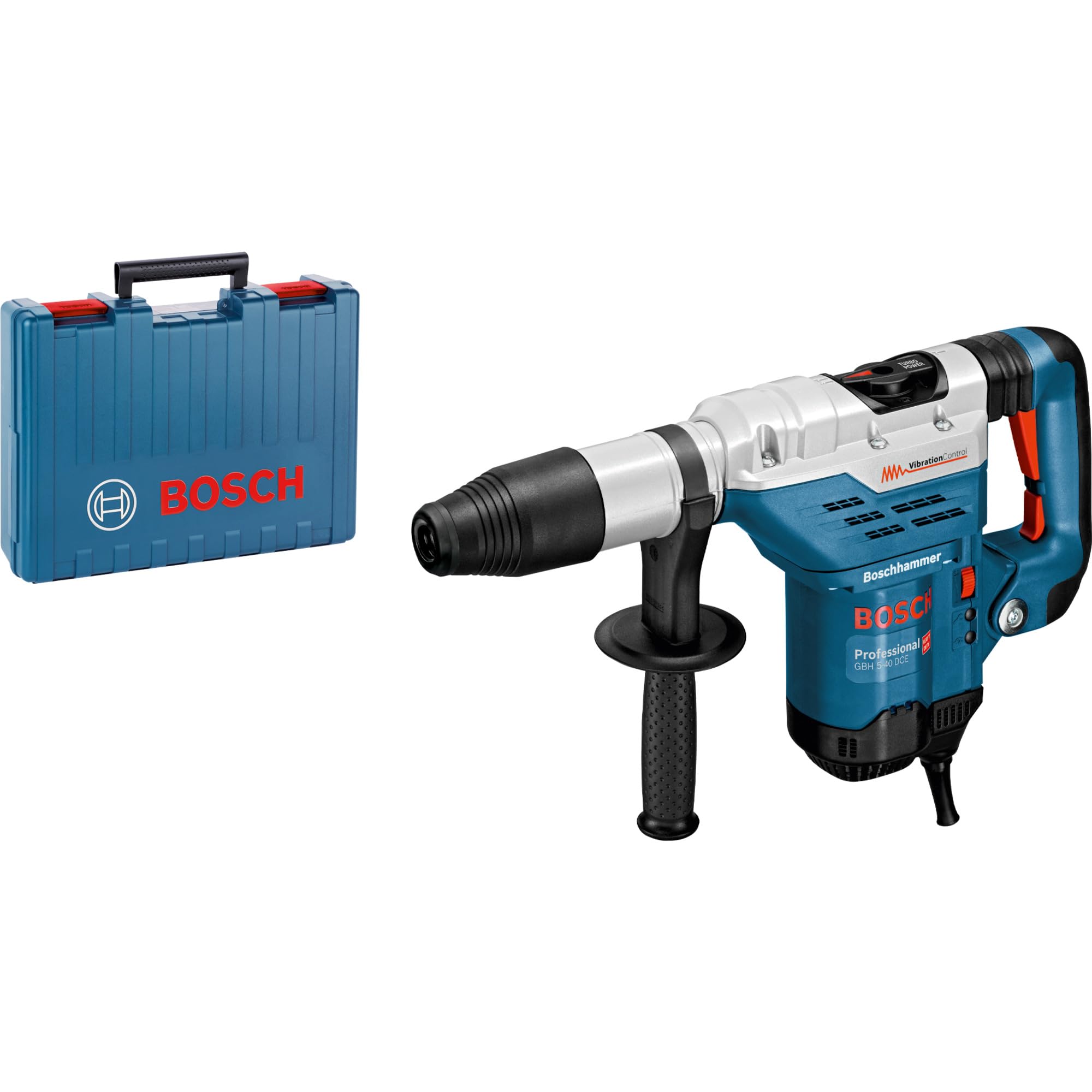 Bosch Professional GBH 5-40 DCE rotary hammer (1,150 W, 8.8 J impact energy, 1,500–3,050 min-1 impact rate, in carrying case)