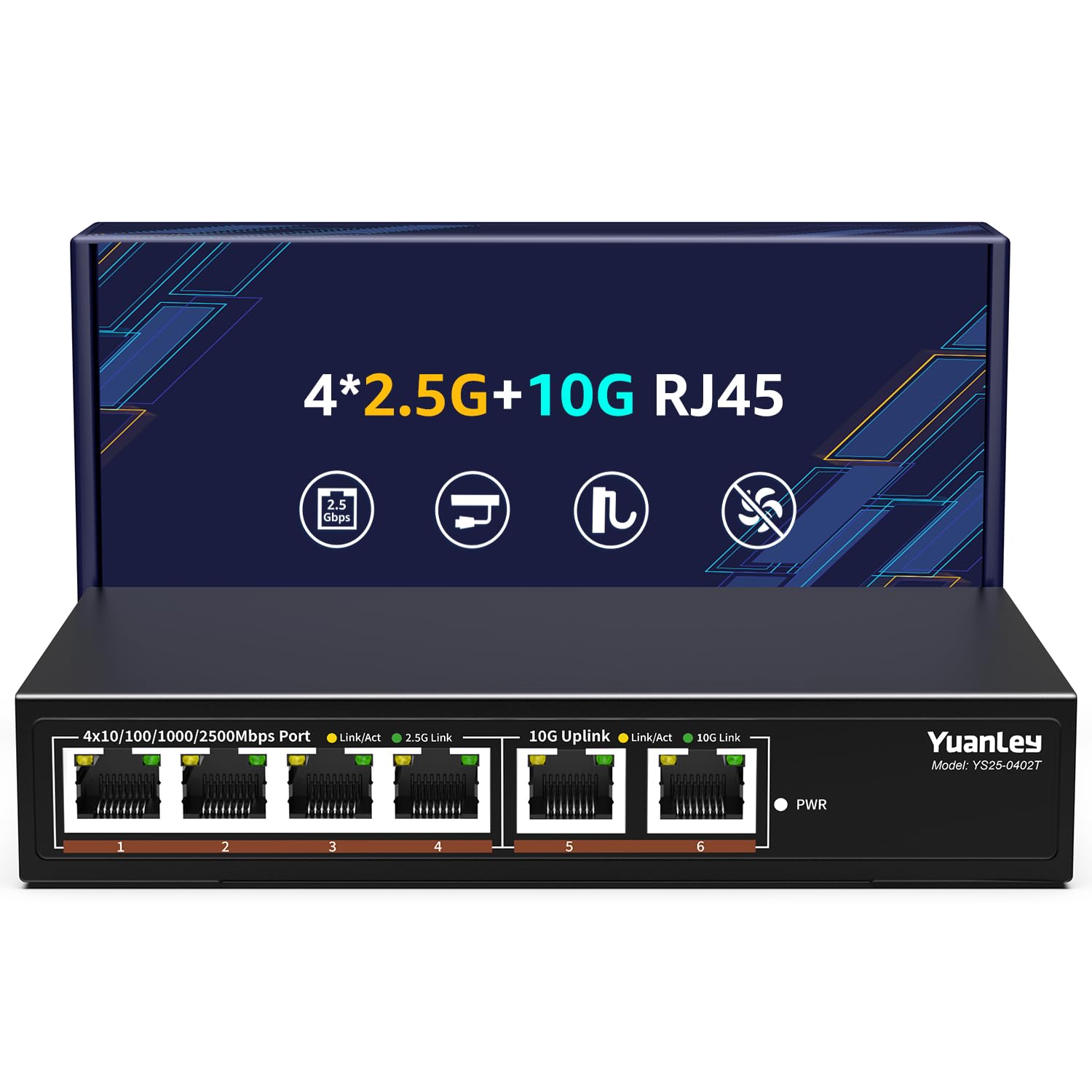 YuanLey 6ポート 10G イーサネットスイッチ YuanLey 6ポート 10G イーサネットスイッチ Amazon.co.jp: YuanLey 6