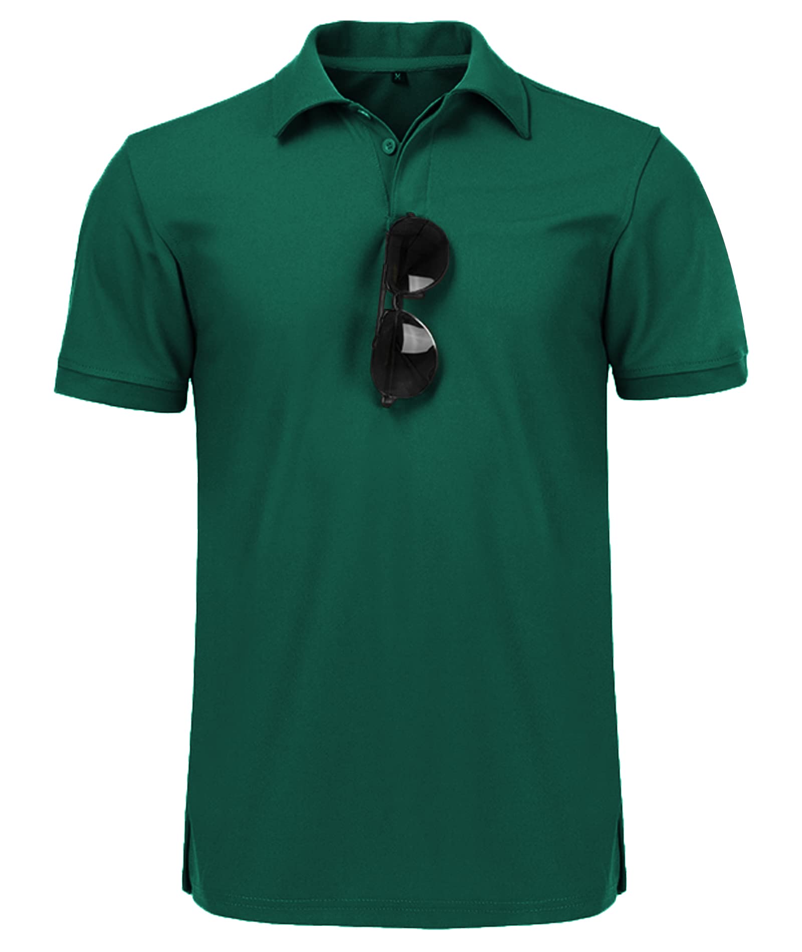 JACKETOWN Polo Shirt Uomo Manica Corta Asciugatura Rapida Traspirante Tennis Polo Shirt Camicie Polo Estate per Uomo Button Front T-Shirts Sport Shirt Basic Regular Fit Golf Polo Shirt