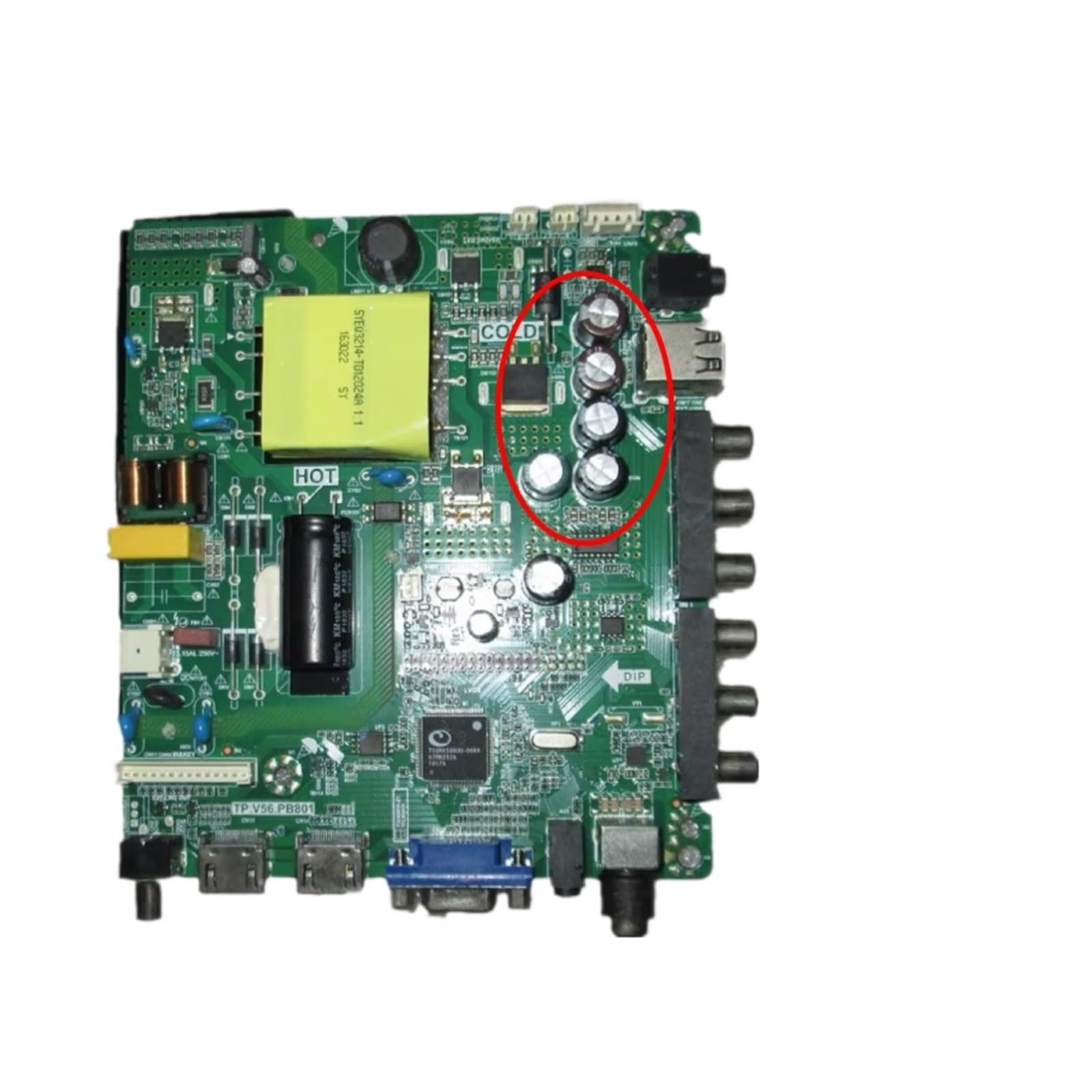 Carte mère TV TP.V56.PB801 de rechange écran 1920x1080 LCD LED