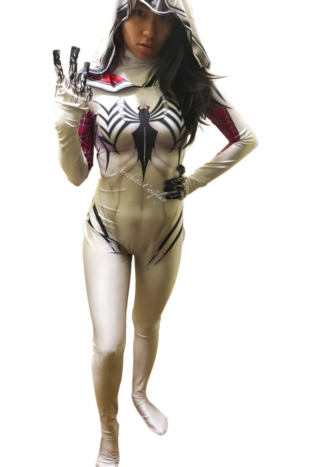Buy Cosplay Life Life Gwen Stacy Gwenom Costume Lycra Fabric Bodysuit