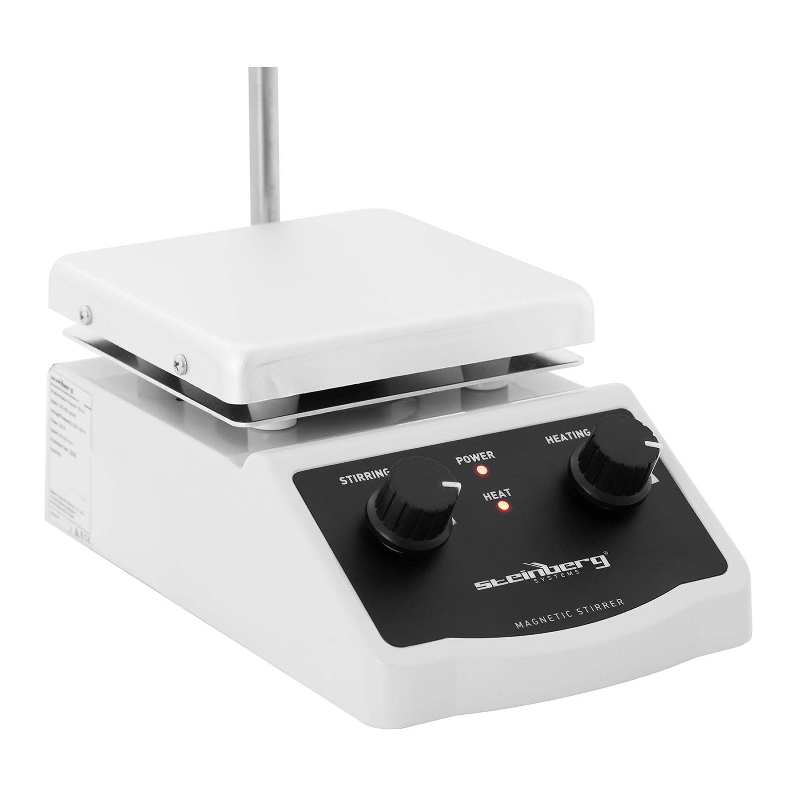 Steinberg Systems Agitatore Magnetico Miscelatore da Laboratorio con Piastra Riscaldante SBS-MR-2000/H (380 °C. 2 l, 2.000 giri/min)