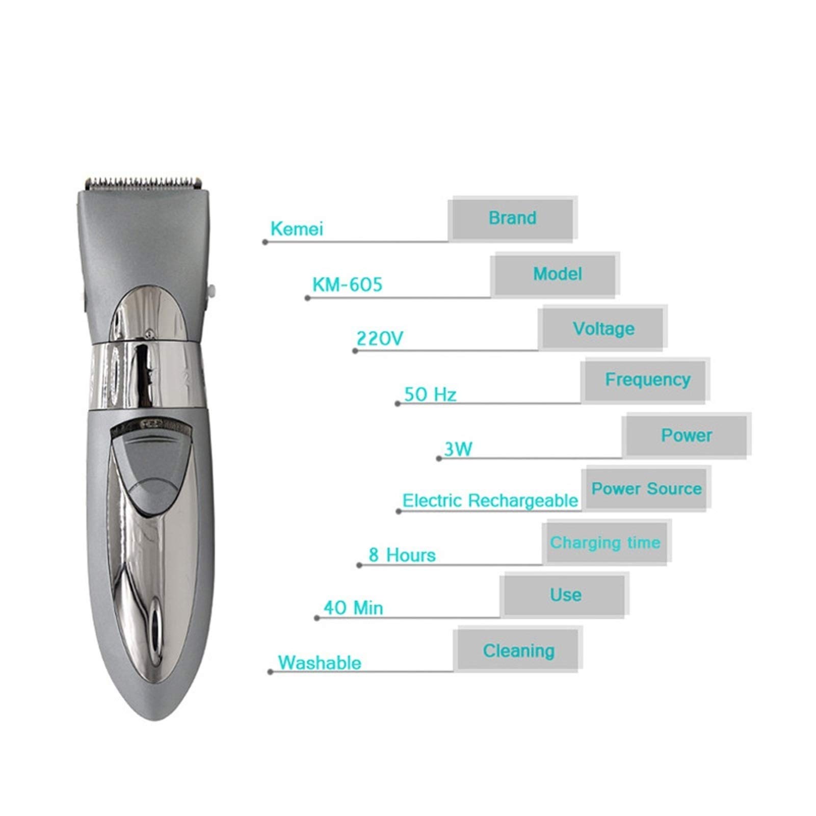 Lavabile dei capelli Trimmer elettrico ricaricabile uomini di Clipper Shave Styling Tools regolabili for bambini
