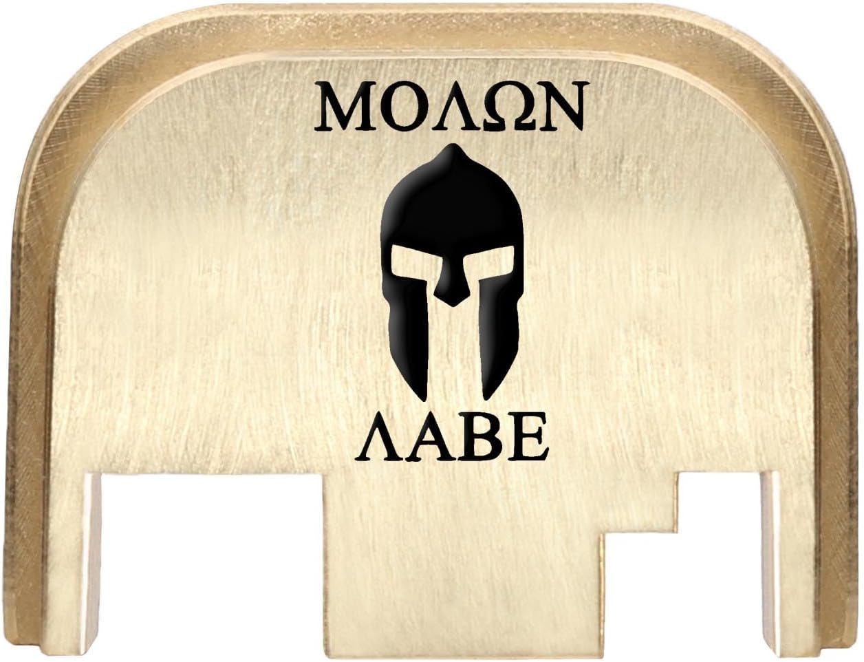 NDZ Performance Rear Slide Cover Back Plate for Gen 1-4 Glock 17 19, 9mm .40 .357 .45, Custom Laser Engraved Images on Brass, Made in The USA - Choose Image & Engraving Color