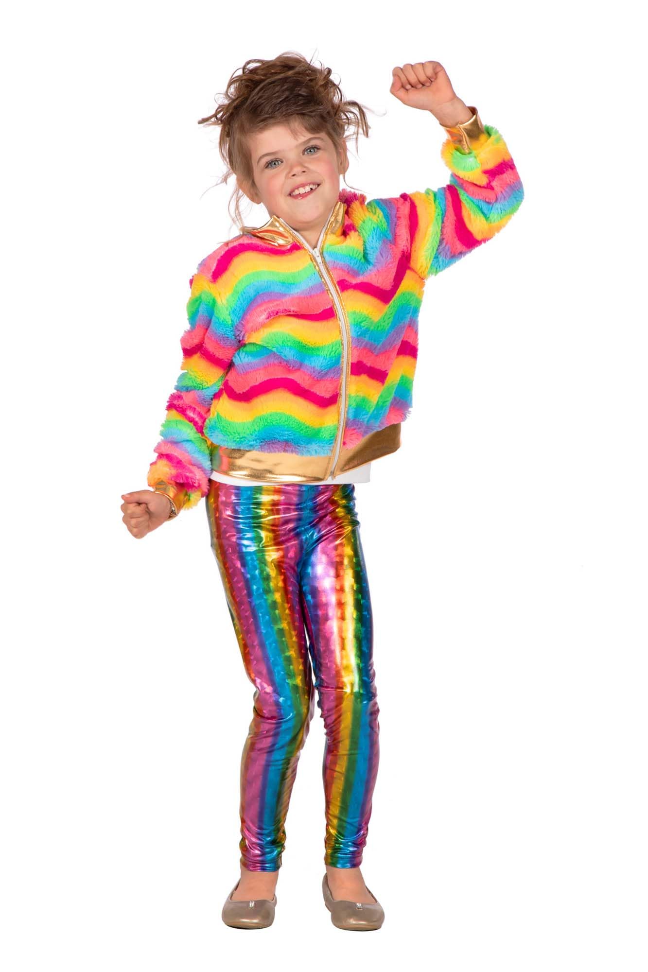 WILBERS & WILBERS 3805-140 Jacke Festival Regenbogen Jacket Rainbow, Striped, Multicoloured, 140 (EU)