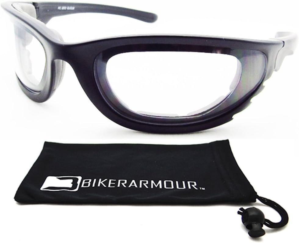 Motorcycle Riding Safety Glasses Foam Padded for Larger