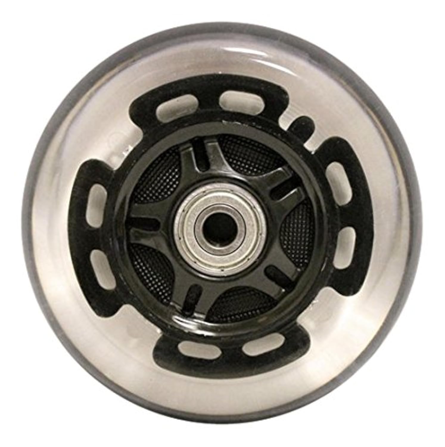 Kick Push LED Scooter Wheels with Abec9 Bearings for Razor Scooters Light Up (2 Pack)