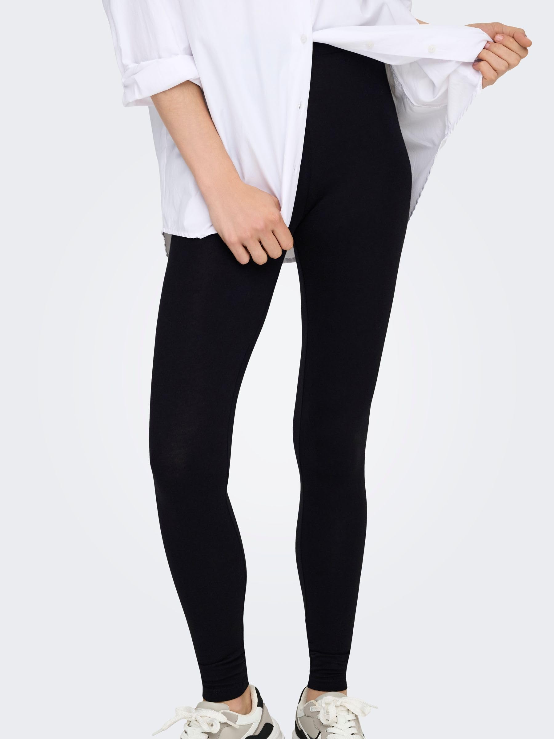 Only Onllive Love New Leggings 2-pk Noos Damskie Legginsy, Czarny, M