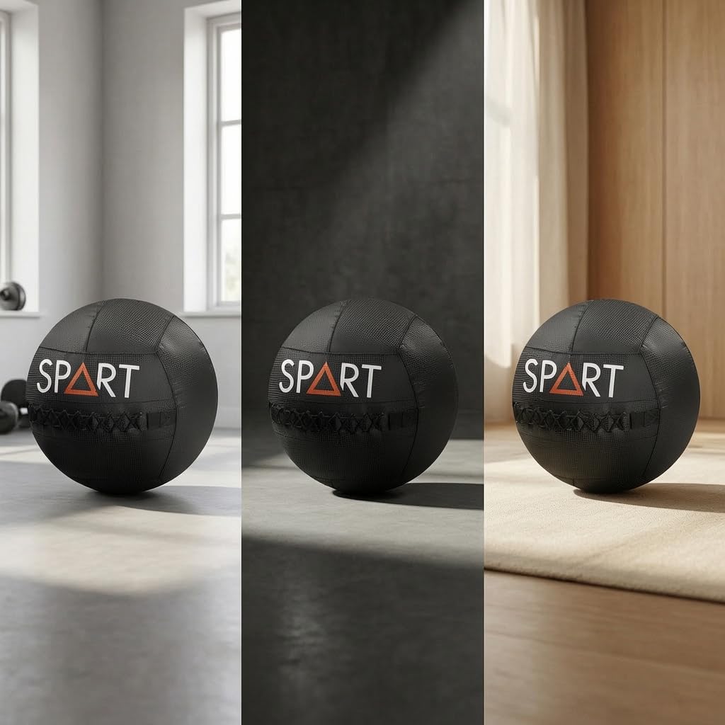 Gralara Balón Medicinal Fitness Balón de Entrenamiento Pelota de Gimnasio Balón de Pared con Superficie de Malla Antideslizante y Núcleo Acolchado Adecuado