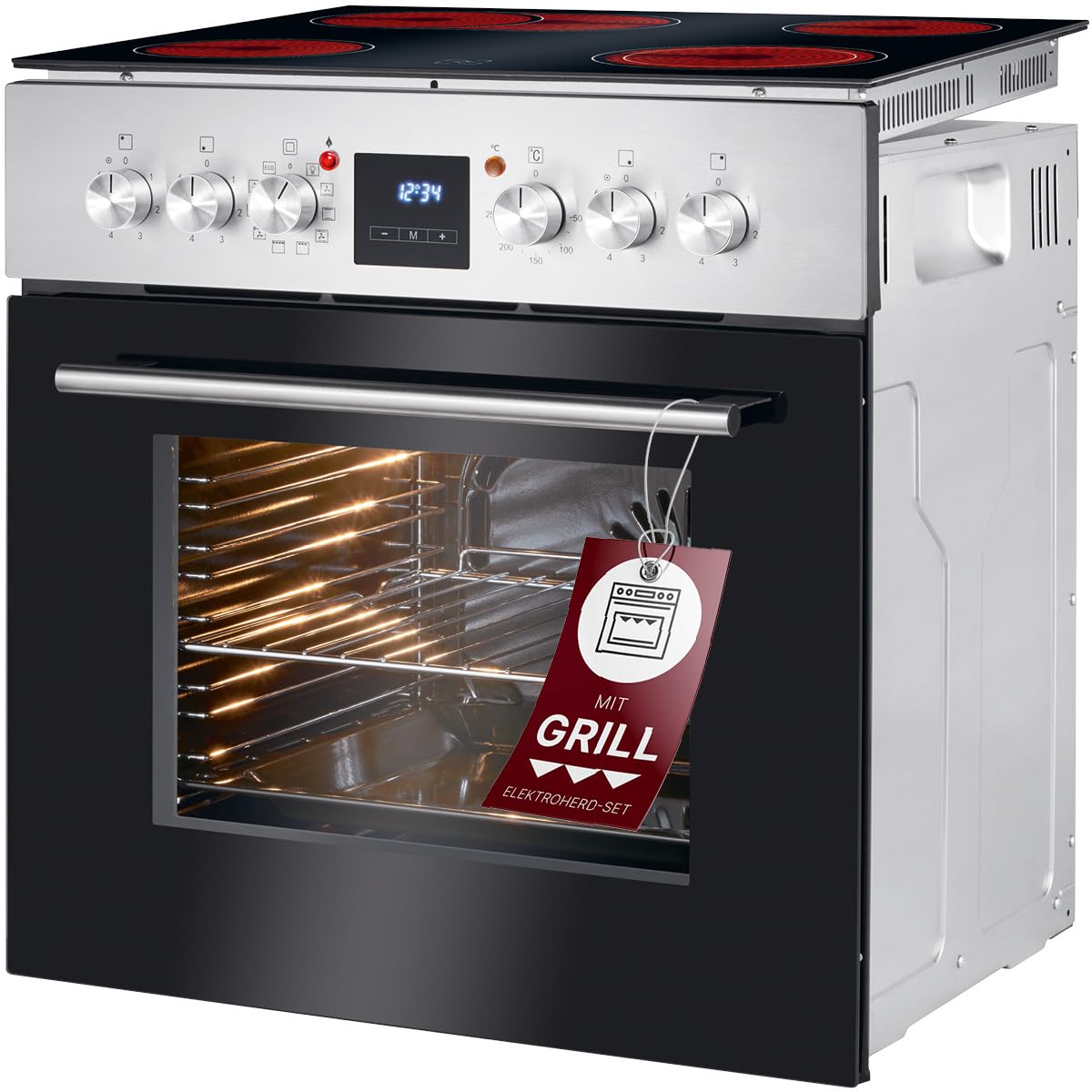 bomann-elektroherd-set-einbauherd-mit-ceranfeld-kochfeld-mit-4