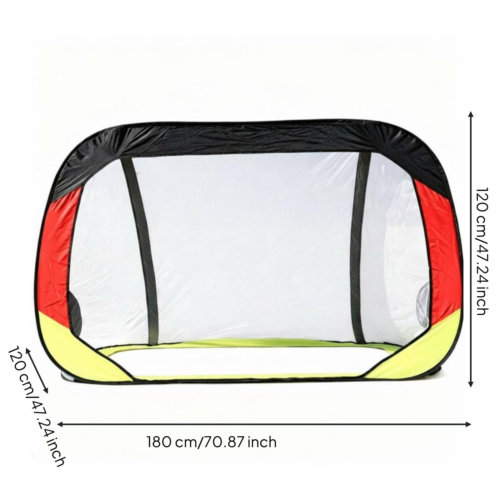 TISHITA Portería de Fútbol Plegable Red Portátil Arco Entrenamiento Mini con Apertura Instantánea y Cierre Seguro Tejido de Oxford y Poliéster Adecuada para, Negro
