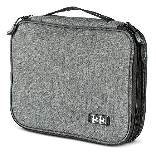 Dot&Dot Travel Tech Organizer - Electronic Cord Organizer Travel Carrying Case for Charger, Cable, Cell Phone, Gadget, Computer Accessories, Electronics - Portable Charge Cord Management Pouch - Thumbnail 7
