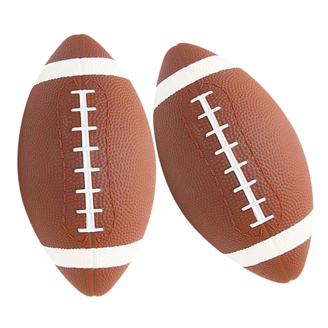 Toddmomy 2 pièces Ballon de Rugby Gonflable Junior Sûr et Doux Ballon Entraînement pour Garçon Fille Éducatif pour Entraînement et Jeu Équipe