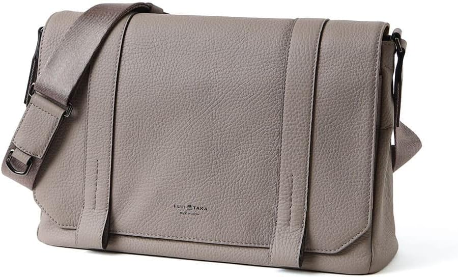 Amazon | [FUJITAKA] かぶせ レザーショルダーバッグ A4 (アルタ
