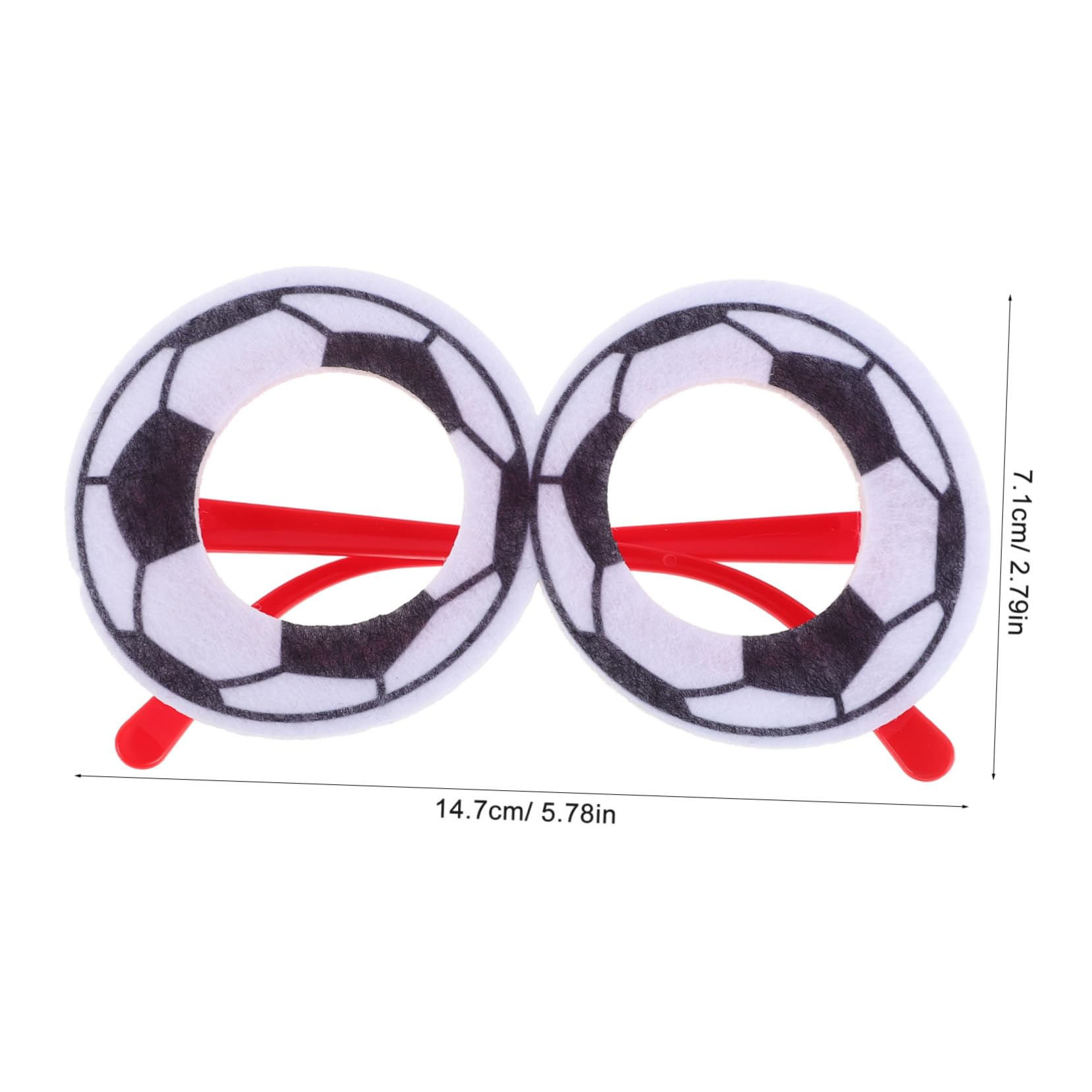 VALICLUD Cheer on Lightweight Fashionable Football Glasses Unique Decor for Sports Parties Multi