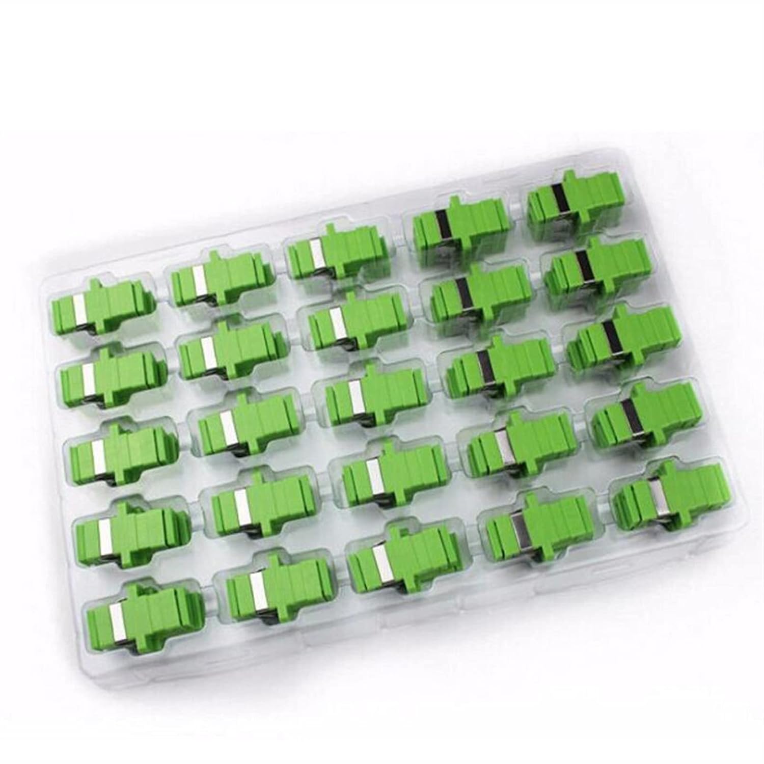 Communication Equipment 50PCS/Bag SC APC Mode Fiber Optic Adapter SC APC Optical Fiber Coupler SC Fiber Flange SC APC Connector Optical Fiber Fittings