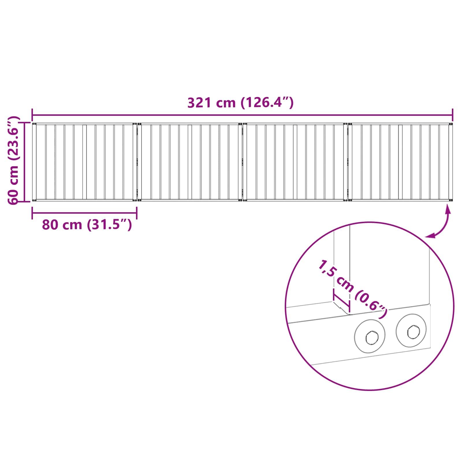 Portería para perros de acero galvanizado negro, 4 unidades de 80 x 60 cm, plegable y portátil, para cachorro y perro, como parque seguro, protección interior y exterior, valla flexible para