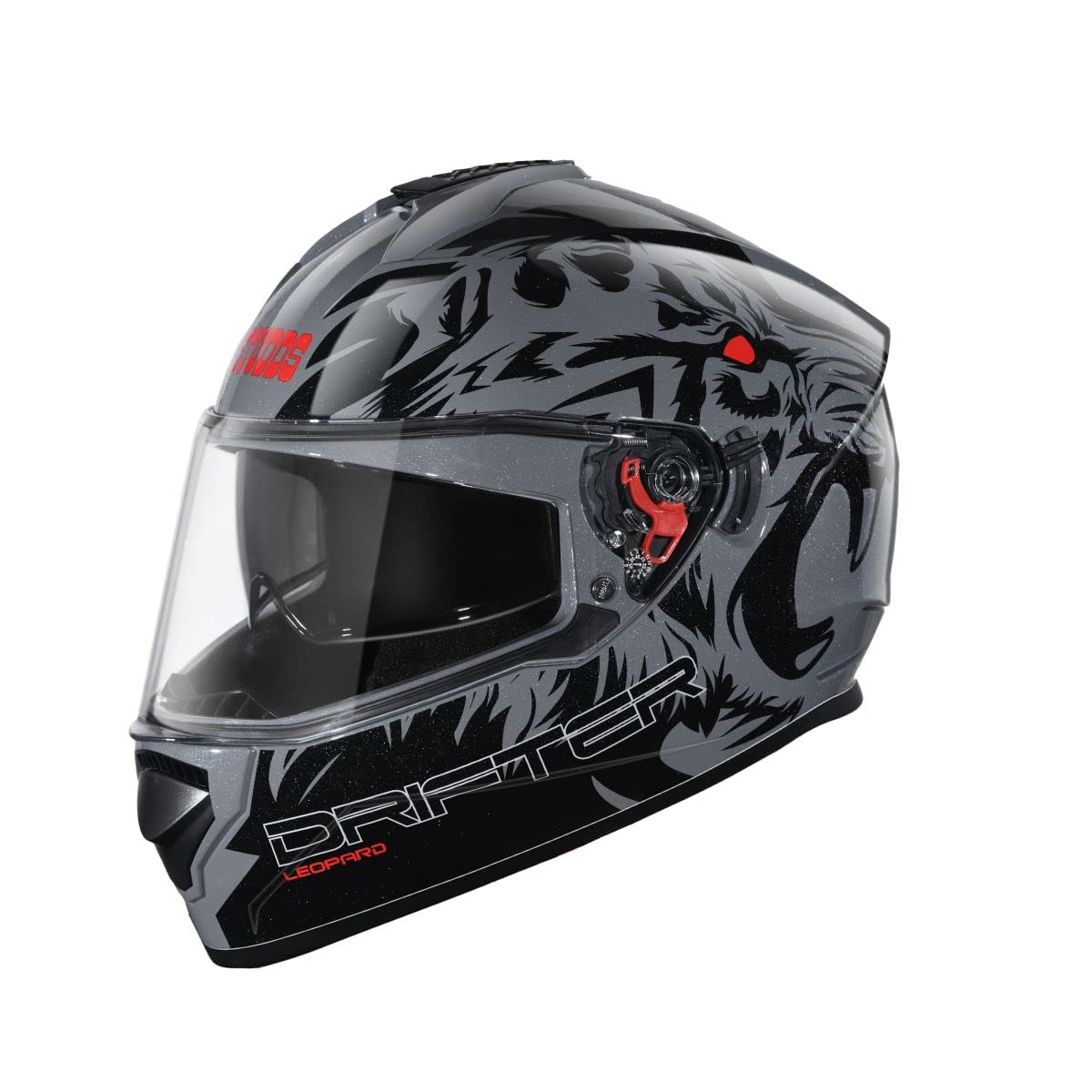 Studds Drifter Full Face Helmet Grey N9, Size: XL(60 cm)