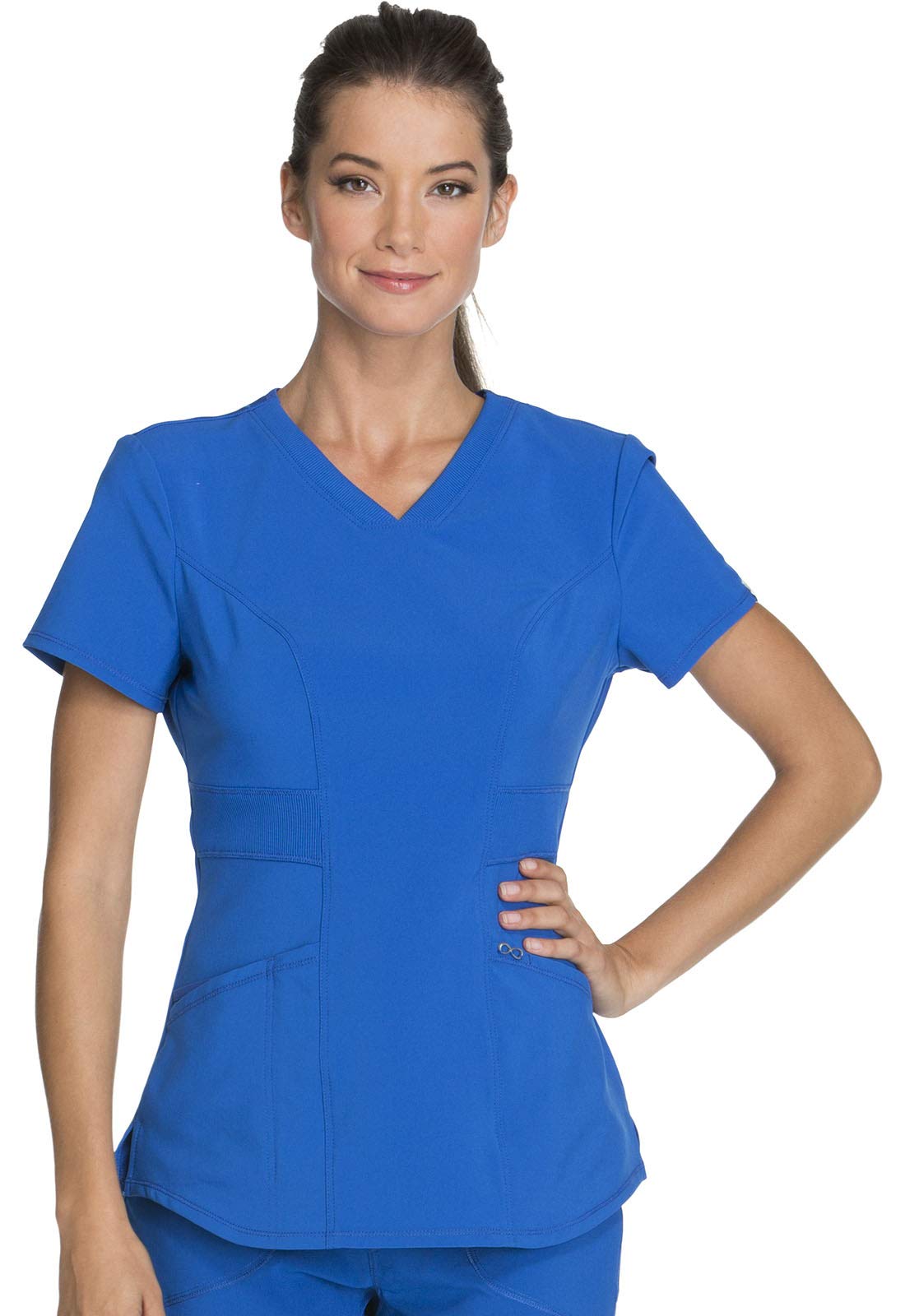 Infinity Cherokee V-Neck Women's Nurse Scrub Top, 4-Way Stretch, Superior Performance and Comfort CK623A