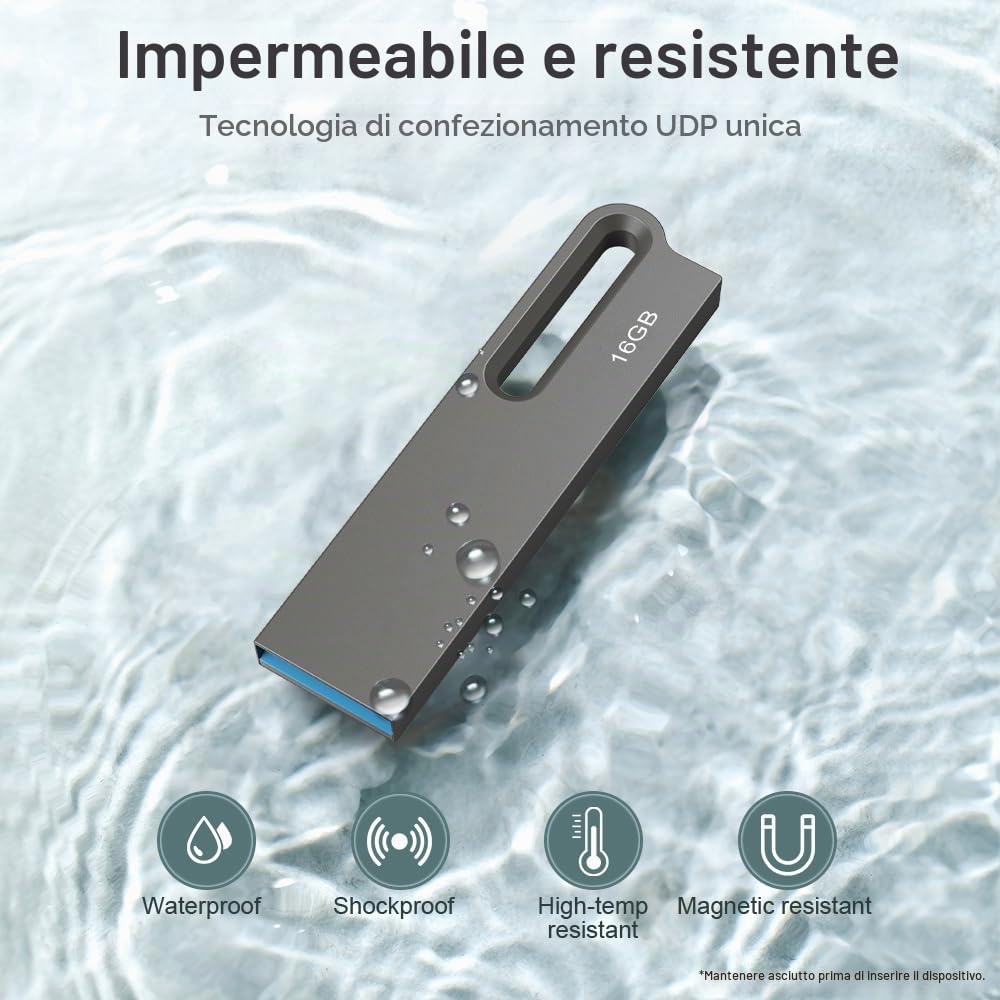 JOIOT Chiavetta USB 16 GB 10 Pezzi Pennetta USB Chiavetta USB 3.0 Pen Drive USB Flash Drive Chiavette Memoria USB Stick per Cellulare Tablet Computer Laptop MacBook
