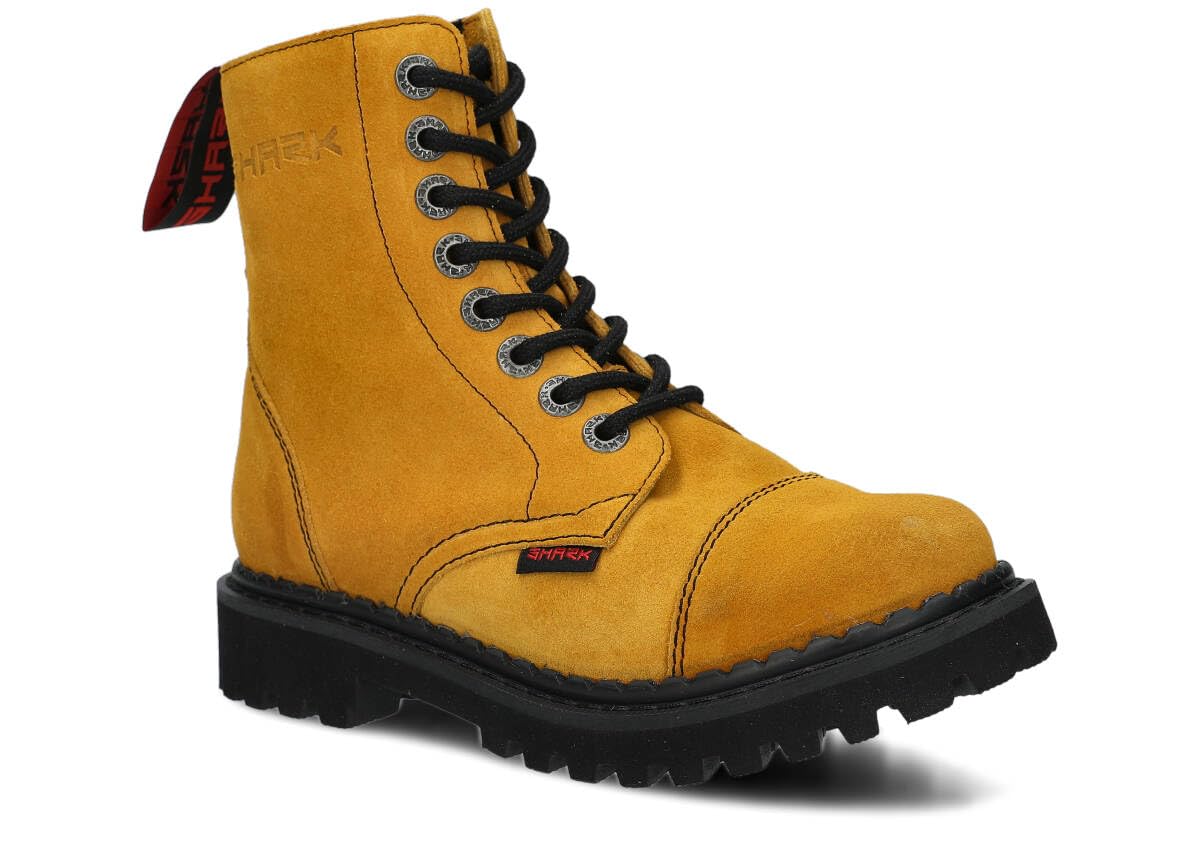 nagaba - Stiefel Damen Herren - Damen Springerstiefel - Damenstiefel - Stiefel Frauen Army Ranger 8H Ultra Leicht Lederschuhe Grunge, Gothic Schuhe, Punk - Unisex, 8-Loch