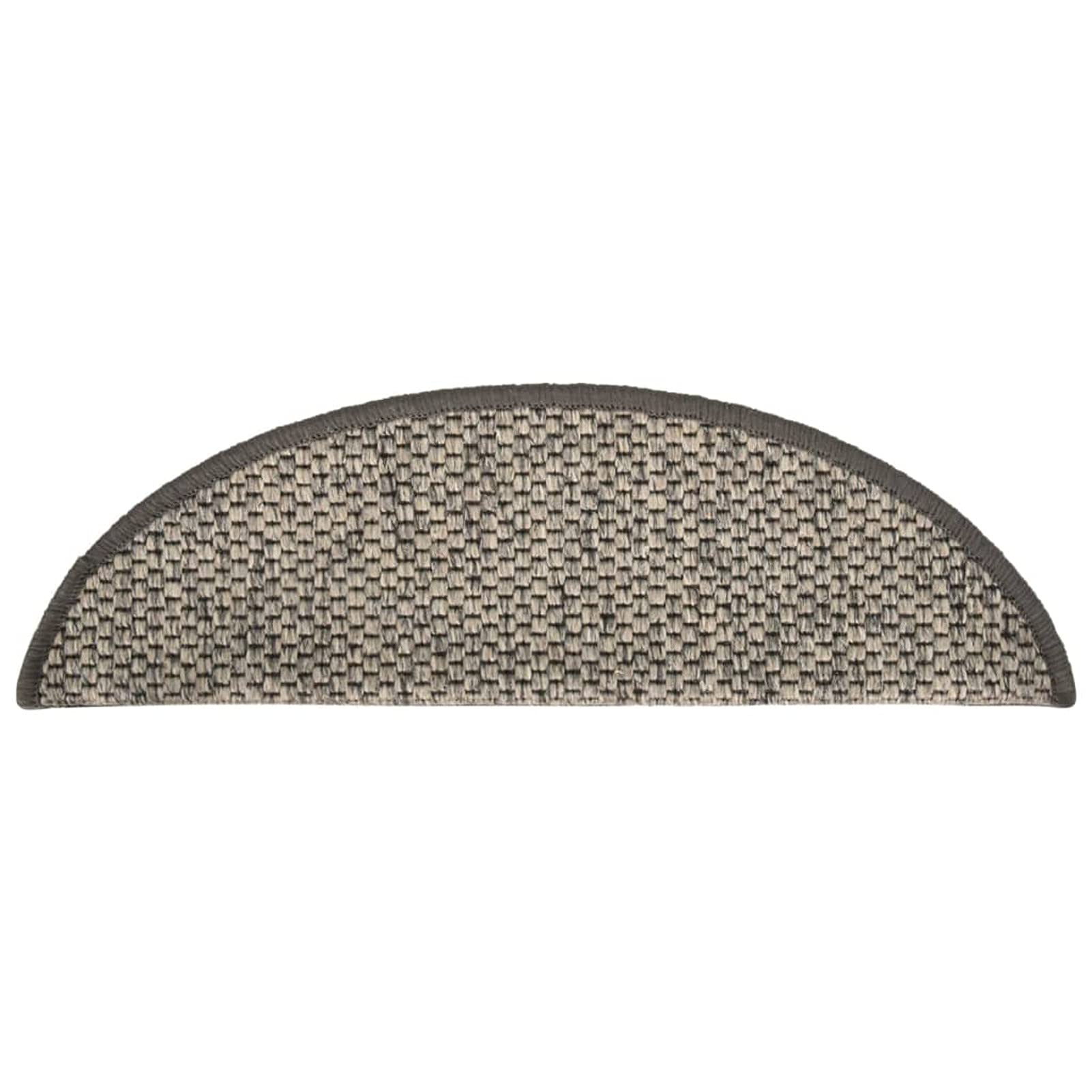 Mogou Treppenmatten Selbstklebend Sisal-Optik 15 STK Stufenmatten, Treppenteppich, Treppenstufen Matten, Treppenschutz, Stufenteppich, Treppenstufenmatten, 56x20cm Silbern