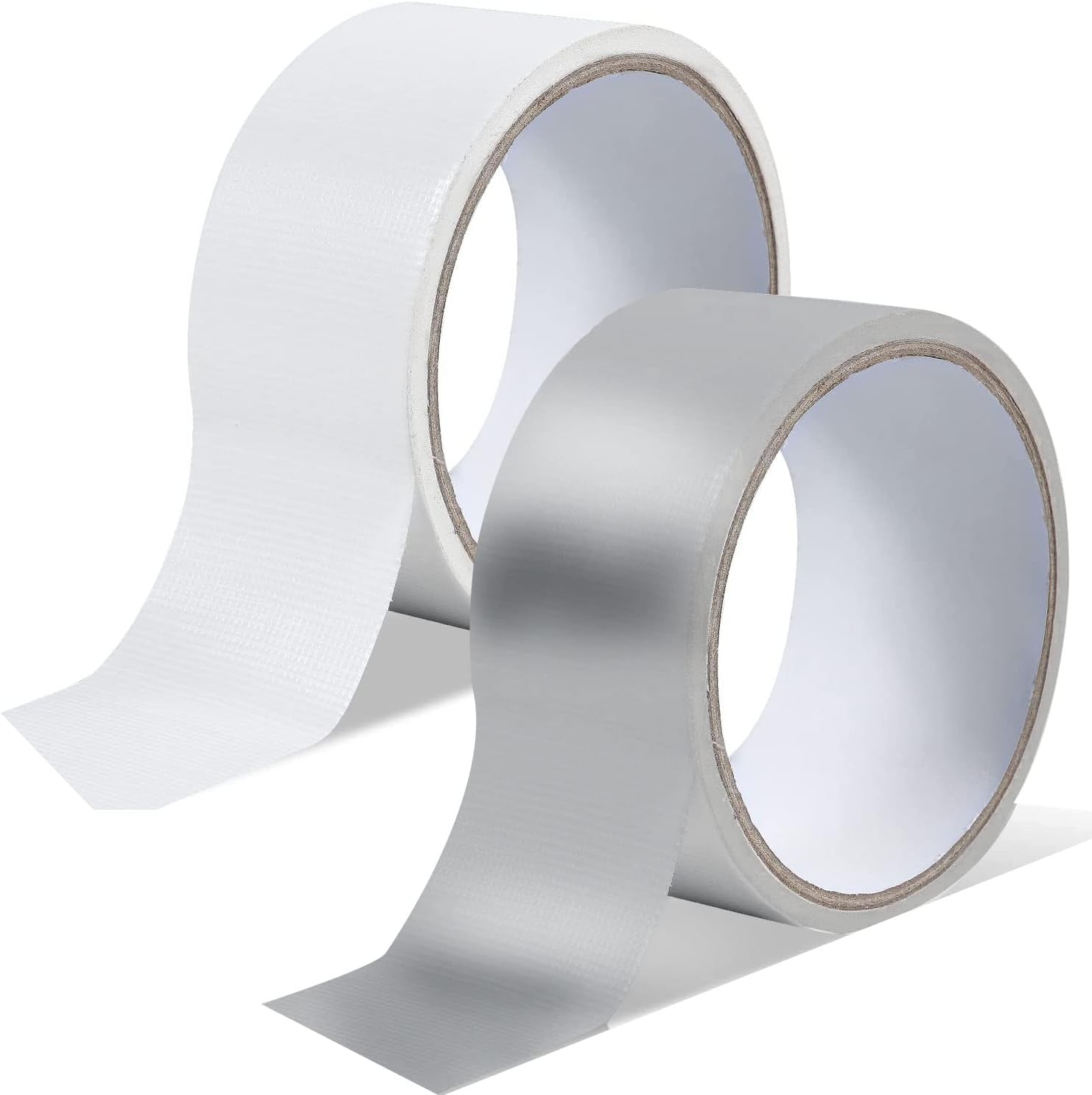 2Pack Window Sealing Tape, 2inch x 32.8ft Strong Self-Adhesive Sealing Tape for Doors and Windows Waterproof Sealant Strip for Keeping Out Cold Air Dust Rain Smog (White+Grey)