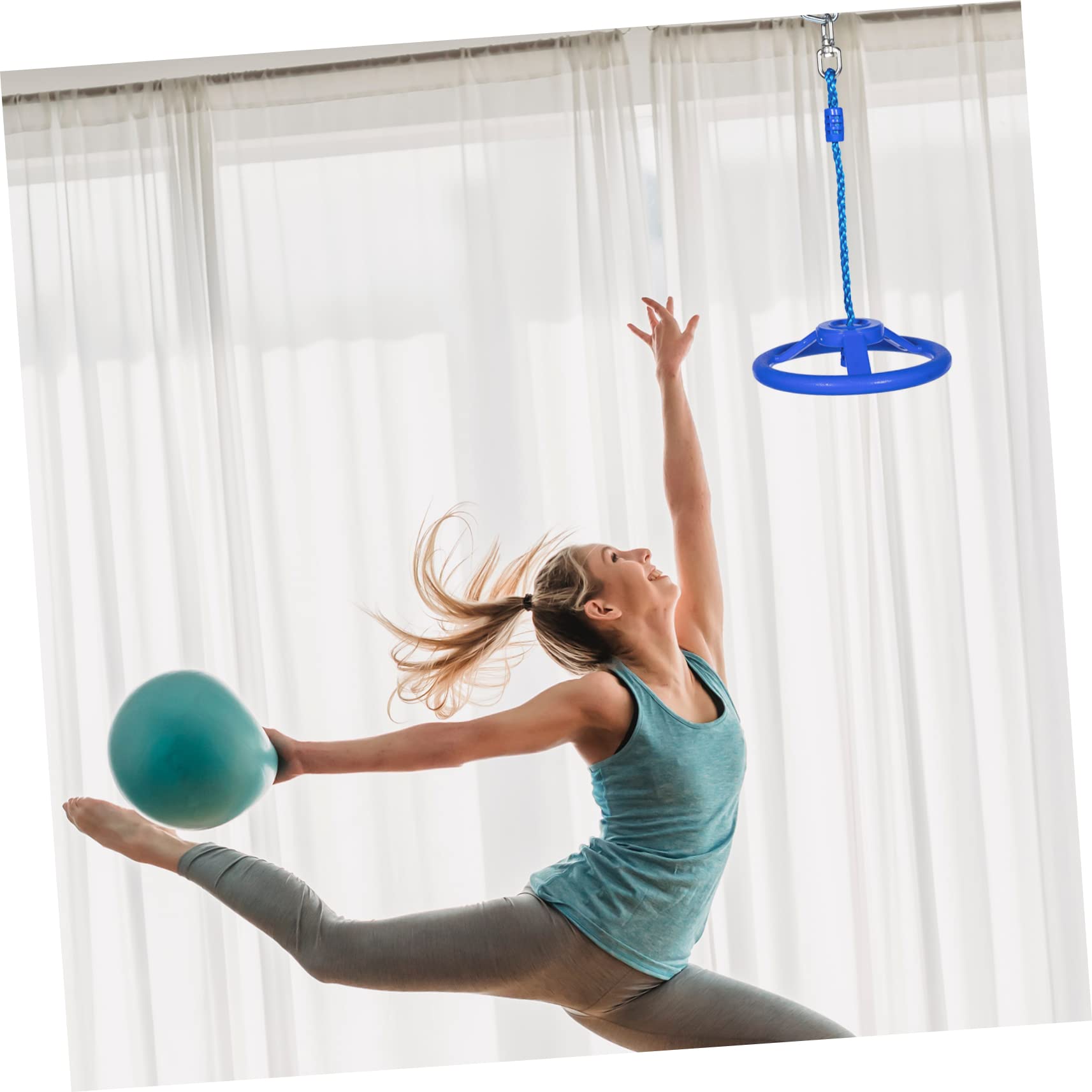 Yardwe Indoor/Outdoor Ring for Kids Gymnastics Equipment Swingset Accessory Children's Fitness Toy