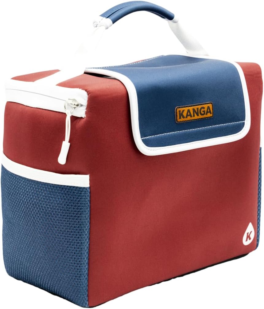 Kanga Softside Cooler Insulated Lunch Box - 4 Layer Insulation Drink Cooler for Food, Snacks, Can Beer and Seltzers - Leak Proof and Durability Tested - Kanga Brew Box