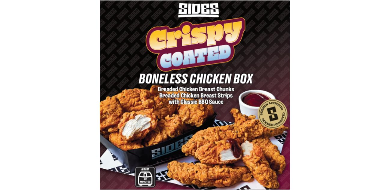 Sides Crispy Coated Boneless Chicken Box 550g