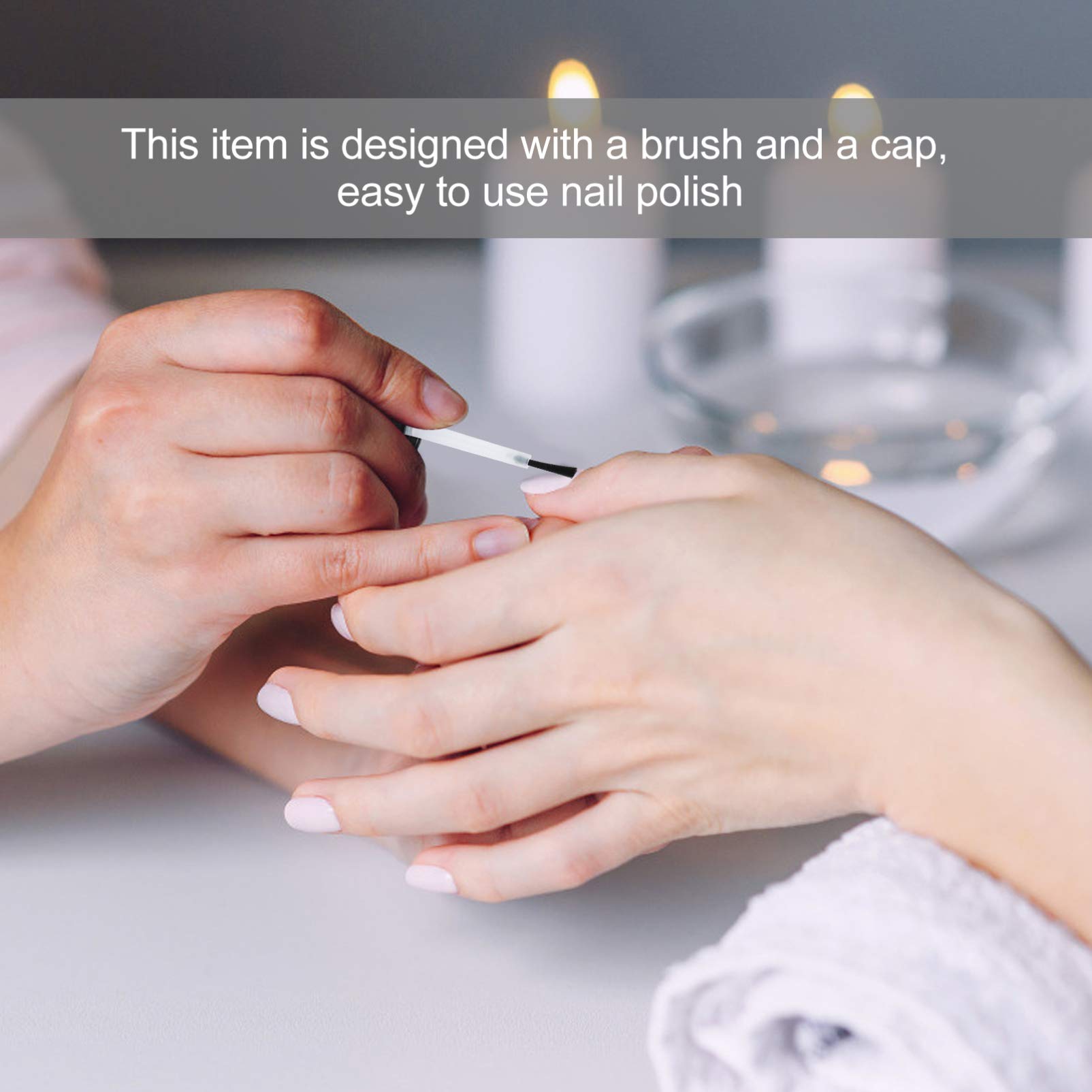 Healifty 6x Leere Nagellack-Flaschen – 20 Ml, Mit Pinsel, Für DIY Oder Reisen