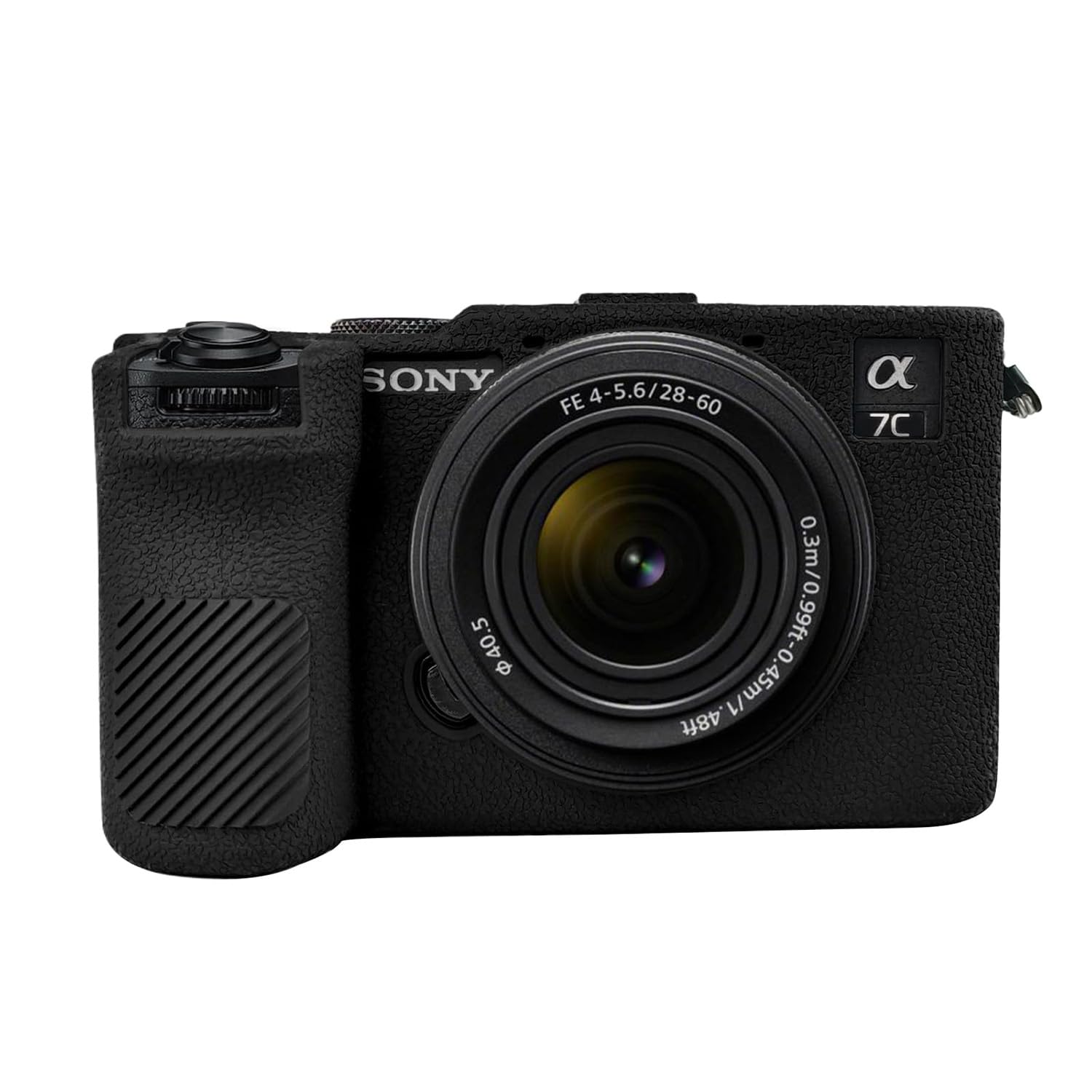 Easy Hood A7C II Étui de Protection en Silicone pour Appareil Photo Sony Alpha 7CII A7CR, Noir, Étui pour Appareil Photo
