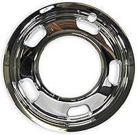 Vista 3 de Juego de 2 simuladores de rueda delantera de 17" con 5 agujeros para Dodge Ram 3500 2003-2018 - Cromo