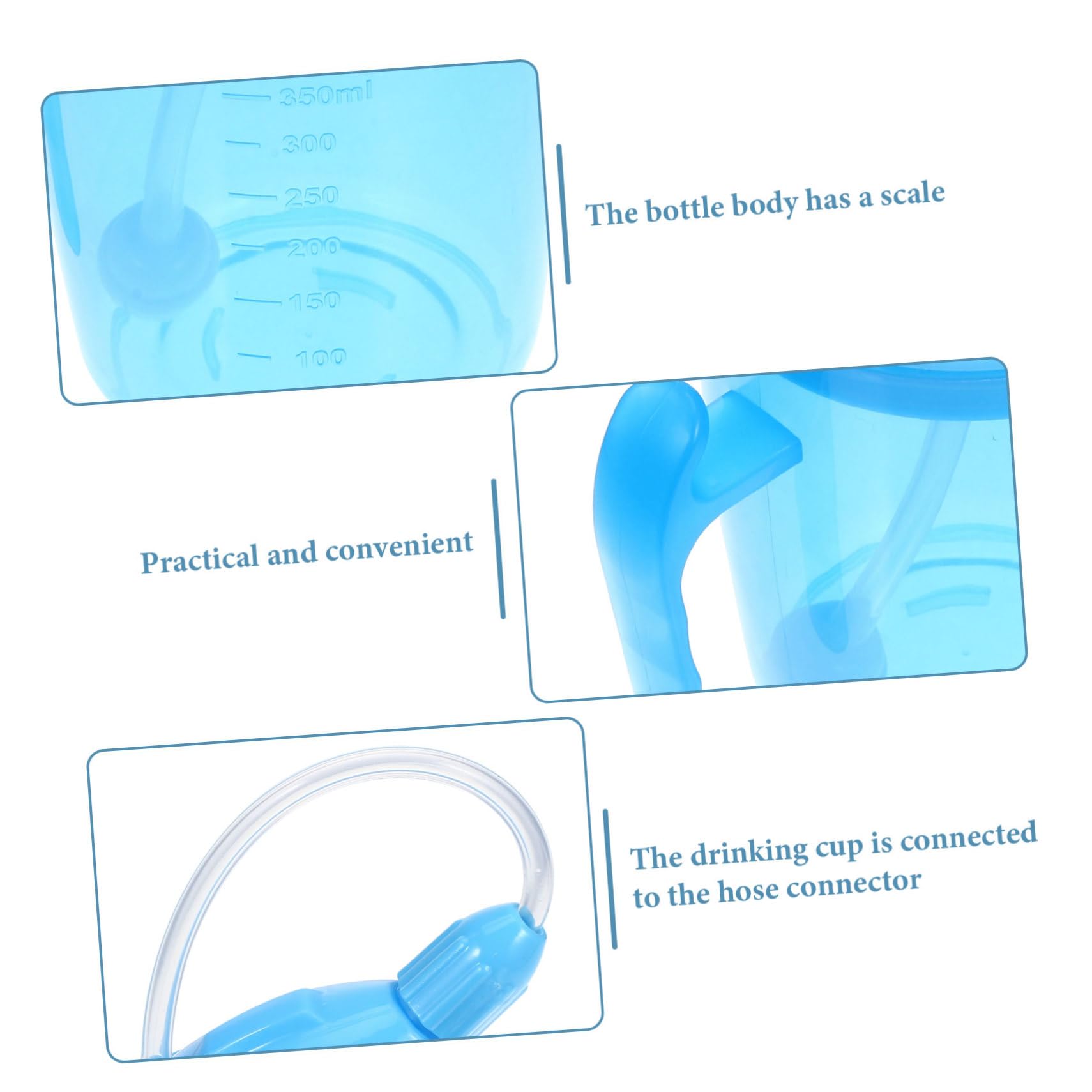 Beaupretty 2piezas Taza De Alimentación Para Pacientes Discapacitados y Ancianos Copa Antiderrame Cama Diseño Práctico Para La Hidratación