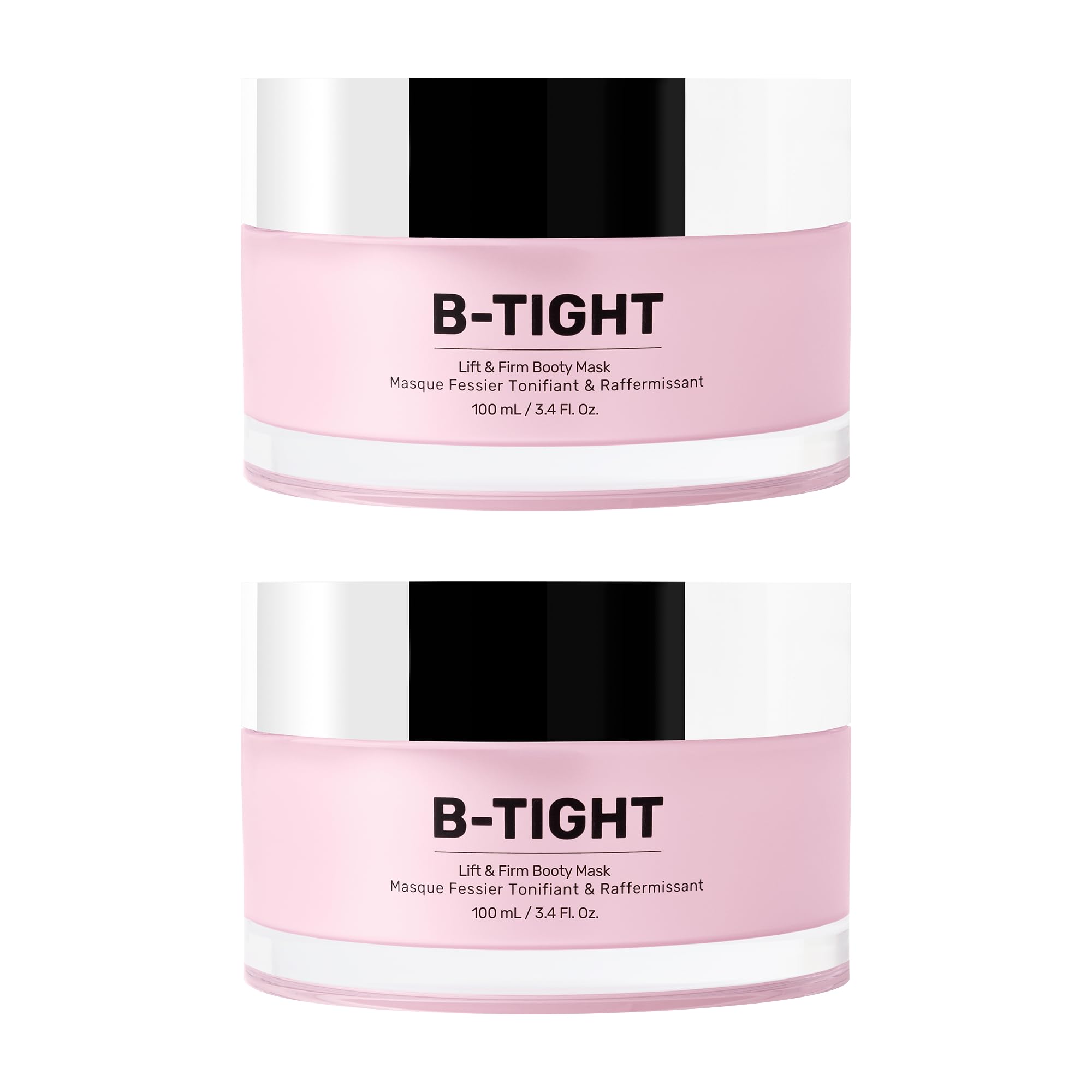 MAËLYS B-TIGHT Lift & Firm Booty Mask - Skin Tightening & Firming Cream for Booty & Thighs - Cellulite Cream with Caffeine & Brazilian Peppertree - Butt Mask for Smooth-Looking Skin (2 Pack)